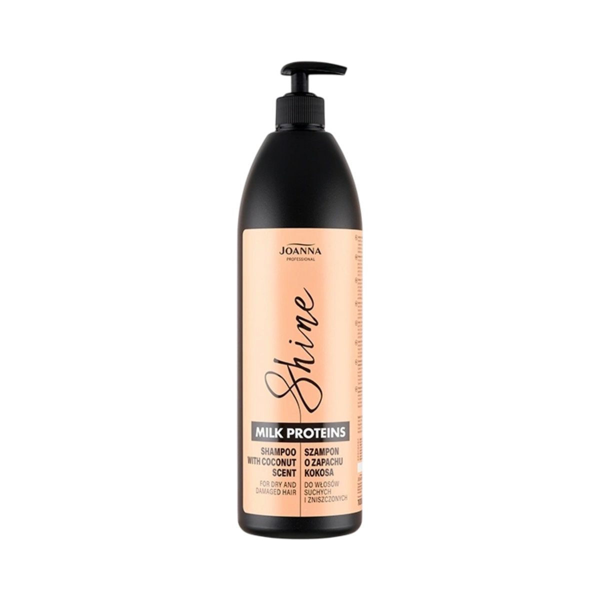 Joanna Professional Hairdressing – Shampooing à la noix de coco cheveux secs et abîmés 1000ml