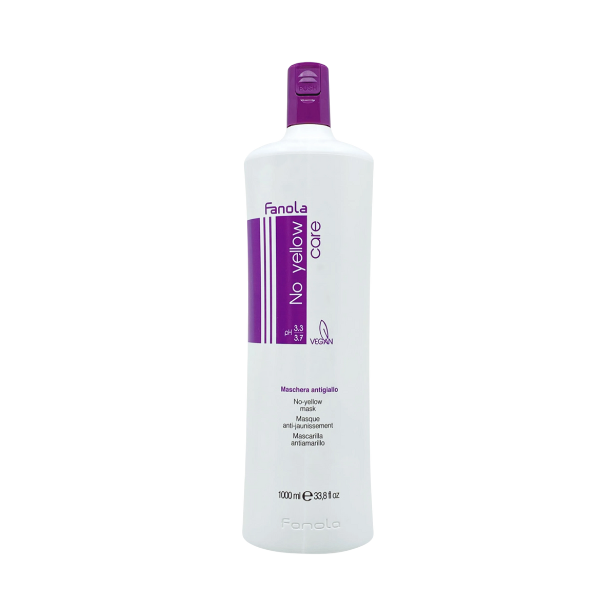 FANOLA NO YELLOW Masque neutralisant de couleur pour cheveux blonds 1000 ml