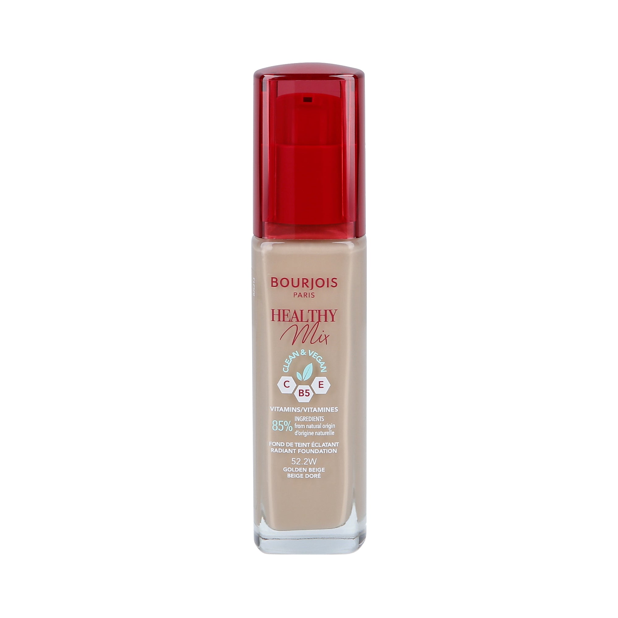BOURJOIS HEALTHY MIX VEGAN Fond de teint 16h 052,2W Golden Beige 30ml