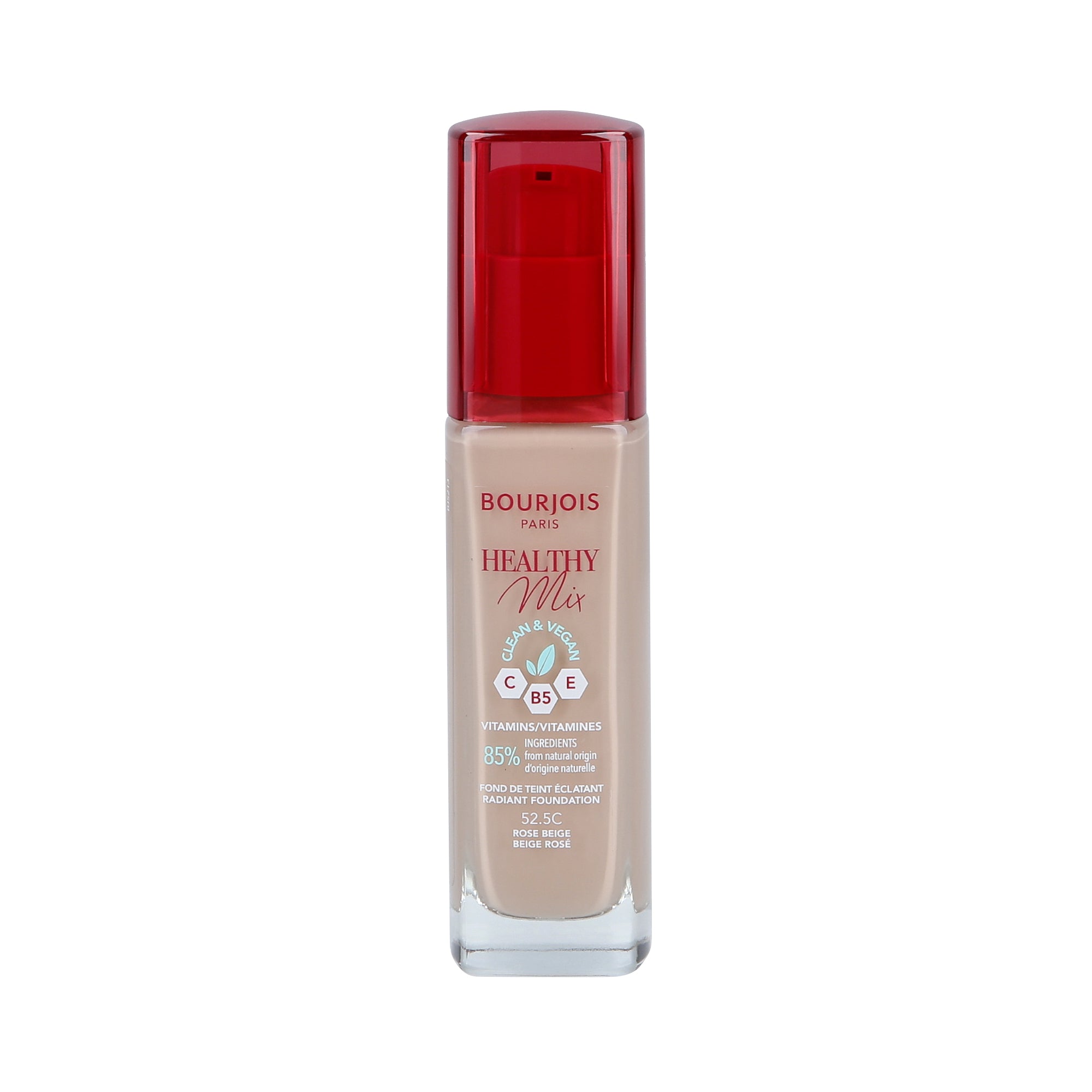 BOURJOIS HEALTHY MIX VEGAN Fond de teint 16h 052,5C Rose Beige 30ml