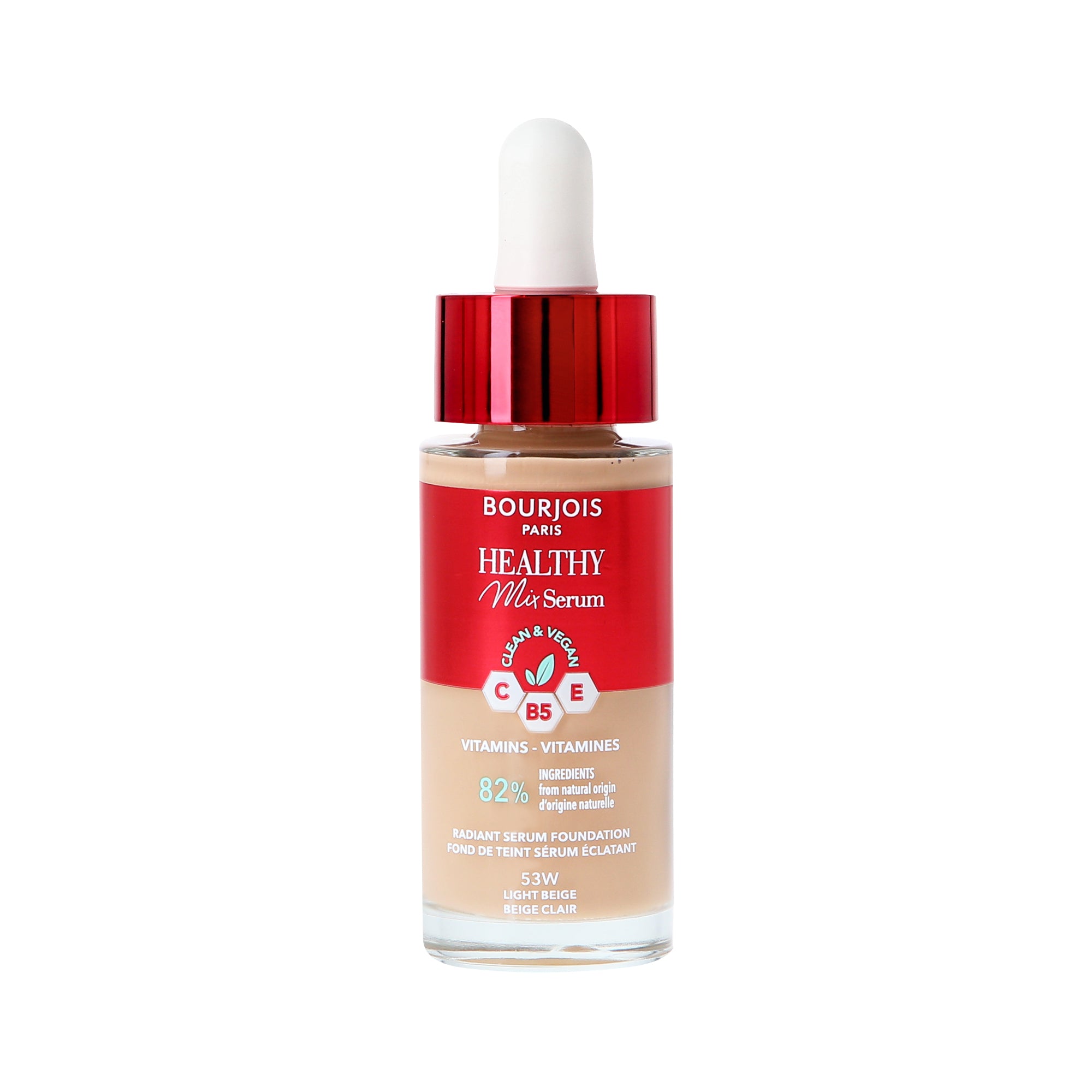 BOURJOIS HEALTHY MIX SERUM Fond de teint - sérum aux vitamines 53 Beige Clair 30 ml