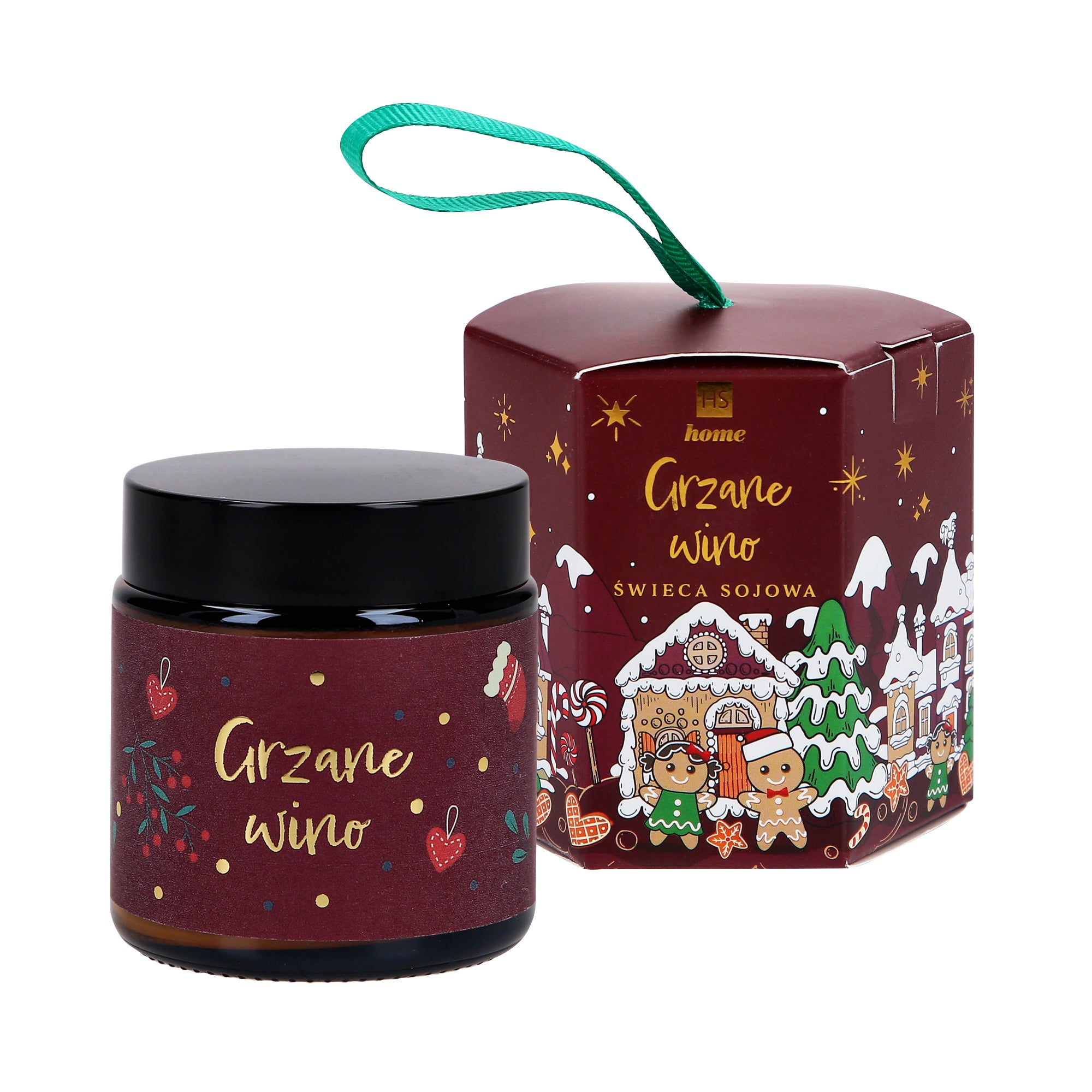 HISKIN HOME, Bougie soja Noël, Vin chaud 100g