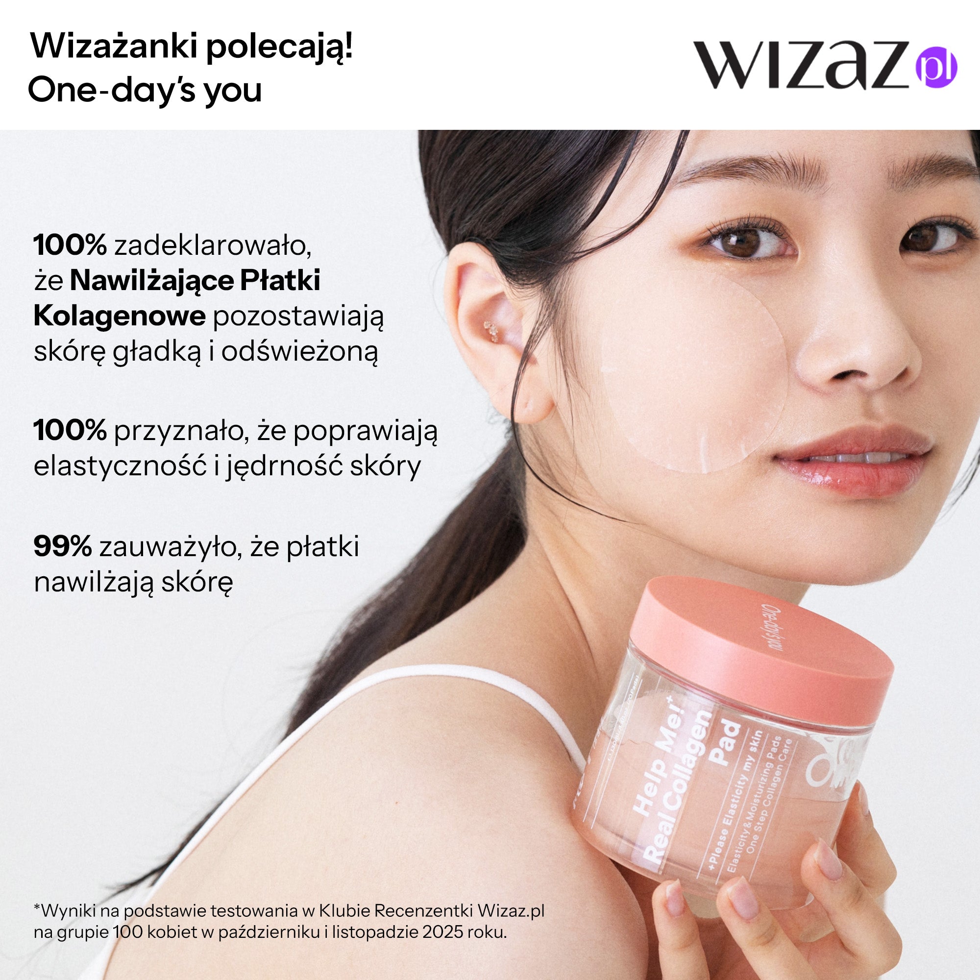 ONE-DAY’S YOU HELP ME REAL COLLAGEN Płatki kolagenowe 130ml (70 szt.) #7
