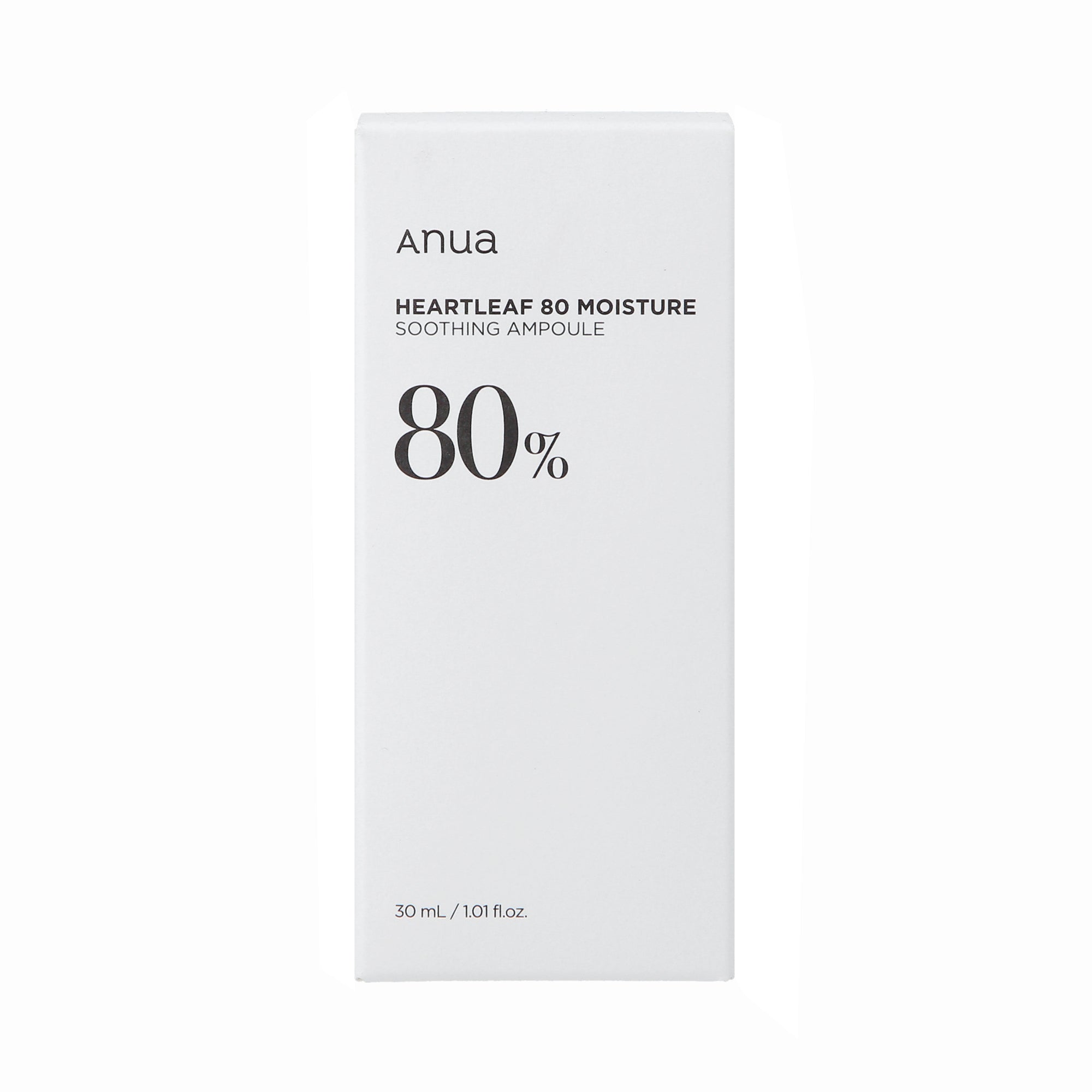 ANUA HEARTLEAF 80% MOISTURE Intensywnie nawilżająca ampułka do twarzy 30 ml