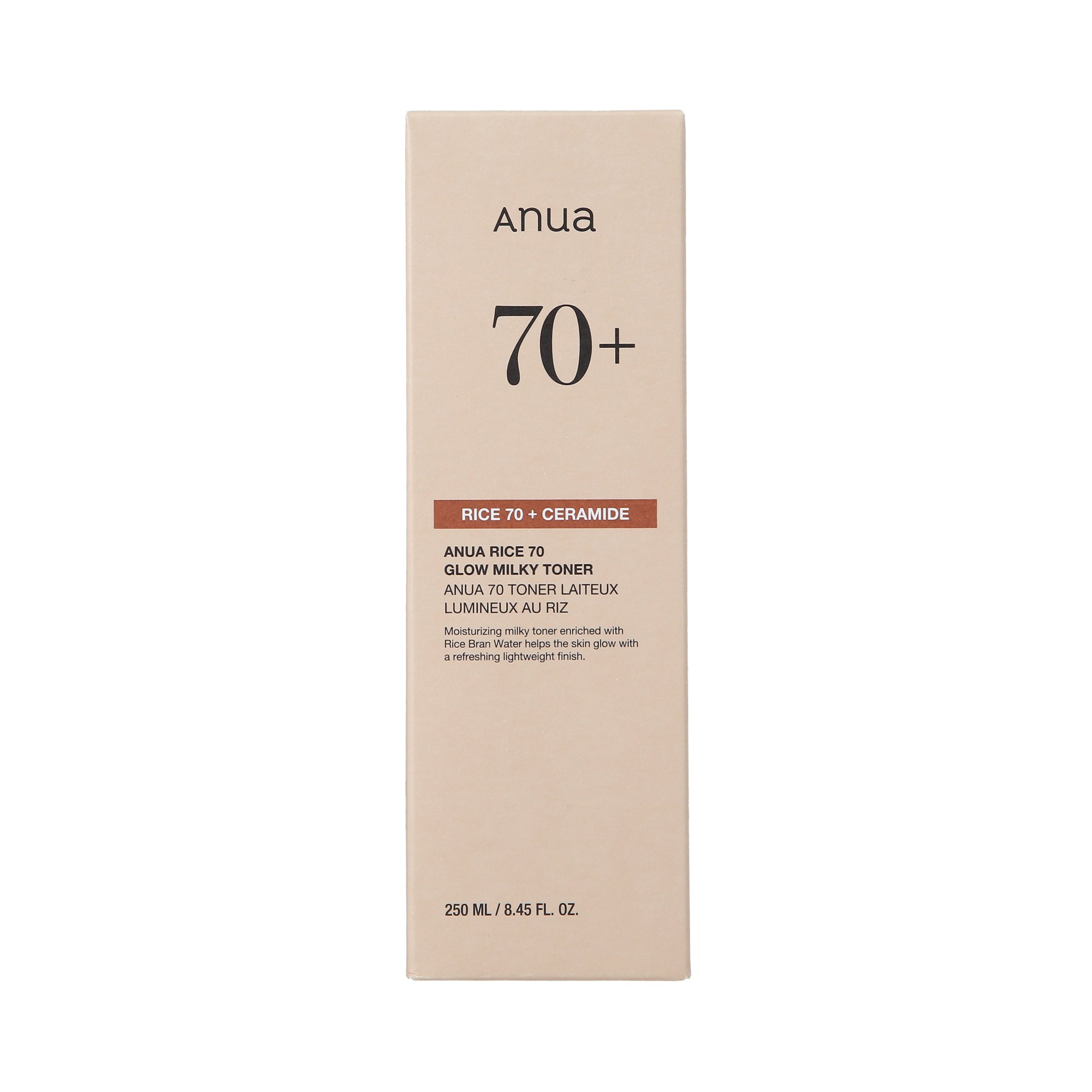 Lotion tonique lactée pour le visage ANUA RICE 70+ CERAMIDE 250 ml