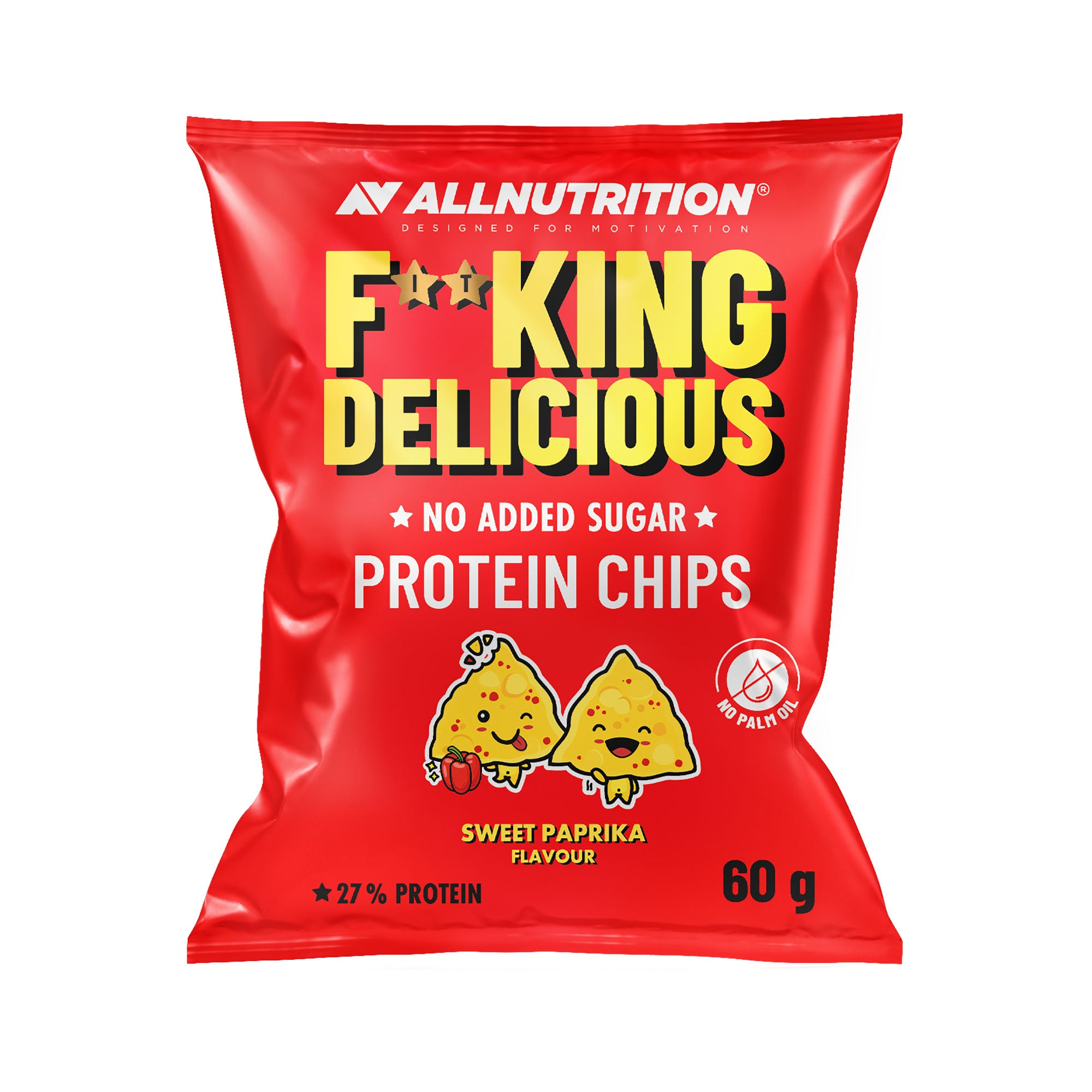 ALLNUTRITION FITKING DELICIOUS PROTEIN Chips protéinées – paprika doux 60 g