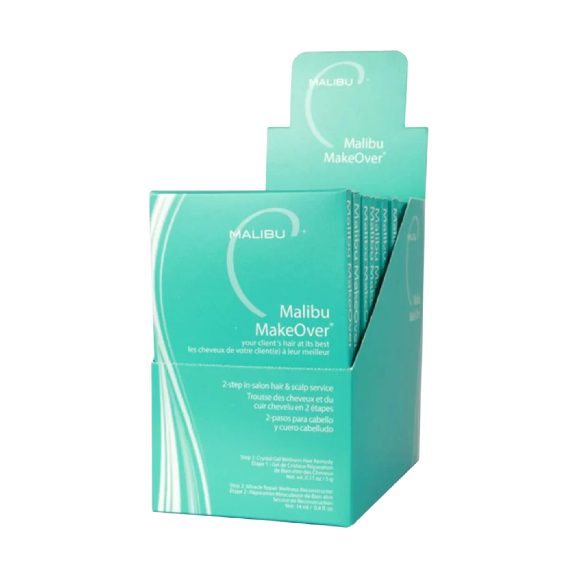 MALIBU C MAKEOVER HAIR TREATMENT Traitement professionnel nettoyant et régénérant pour cheveux – 12 soins