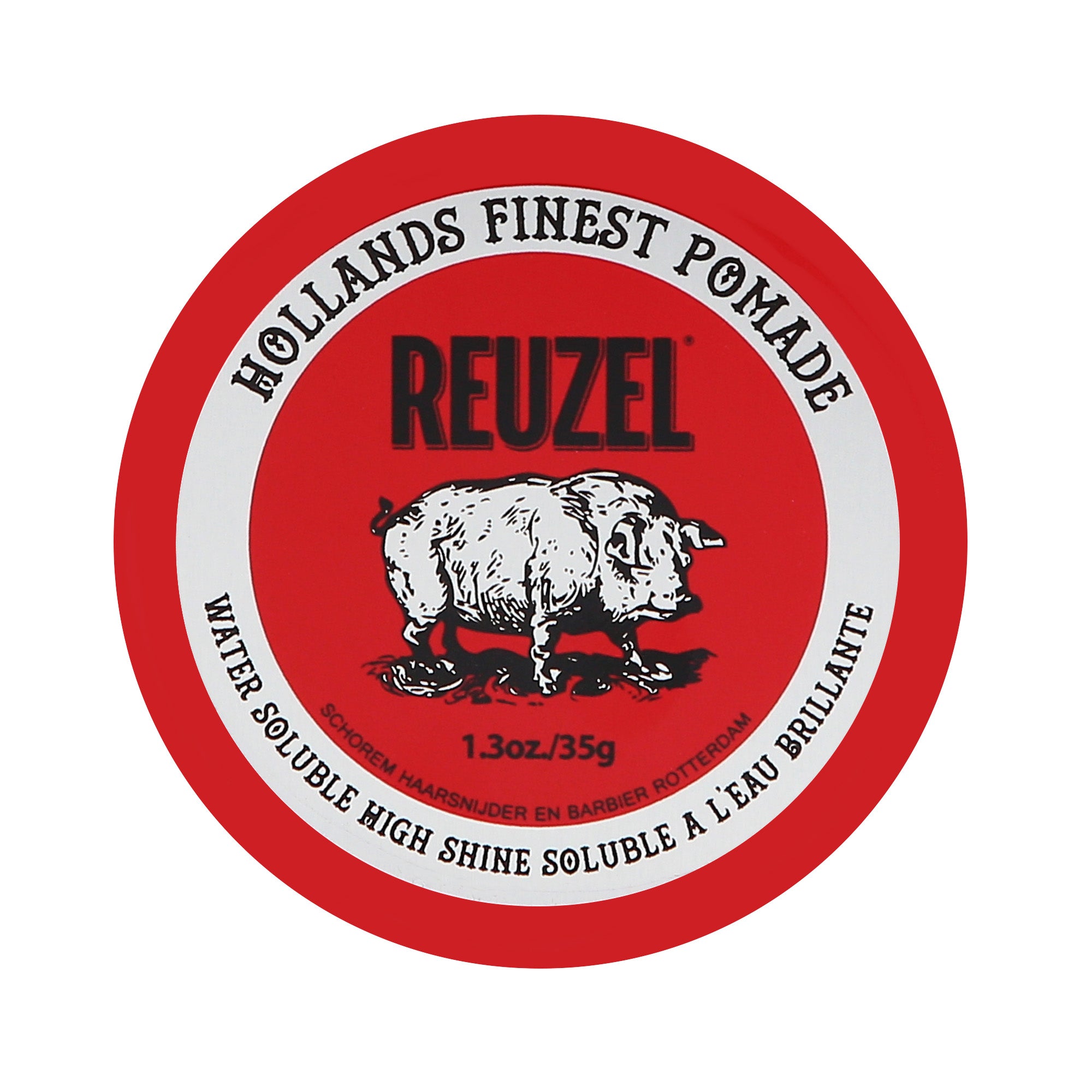 REUZEL RED POMADE WATER SOLUBLE HIGH SHINE Woda pomada do włosów o średnim utrwaleniu i intensywnym połysku 35 g