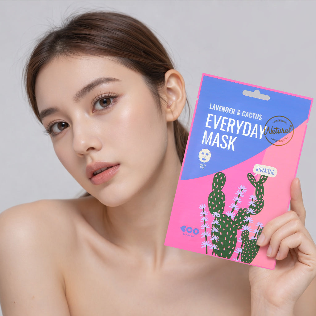 DEARBOO EVERYDAY LAVENDER&CACTUS Maschera idratante in tessuto 27 ml #3