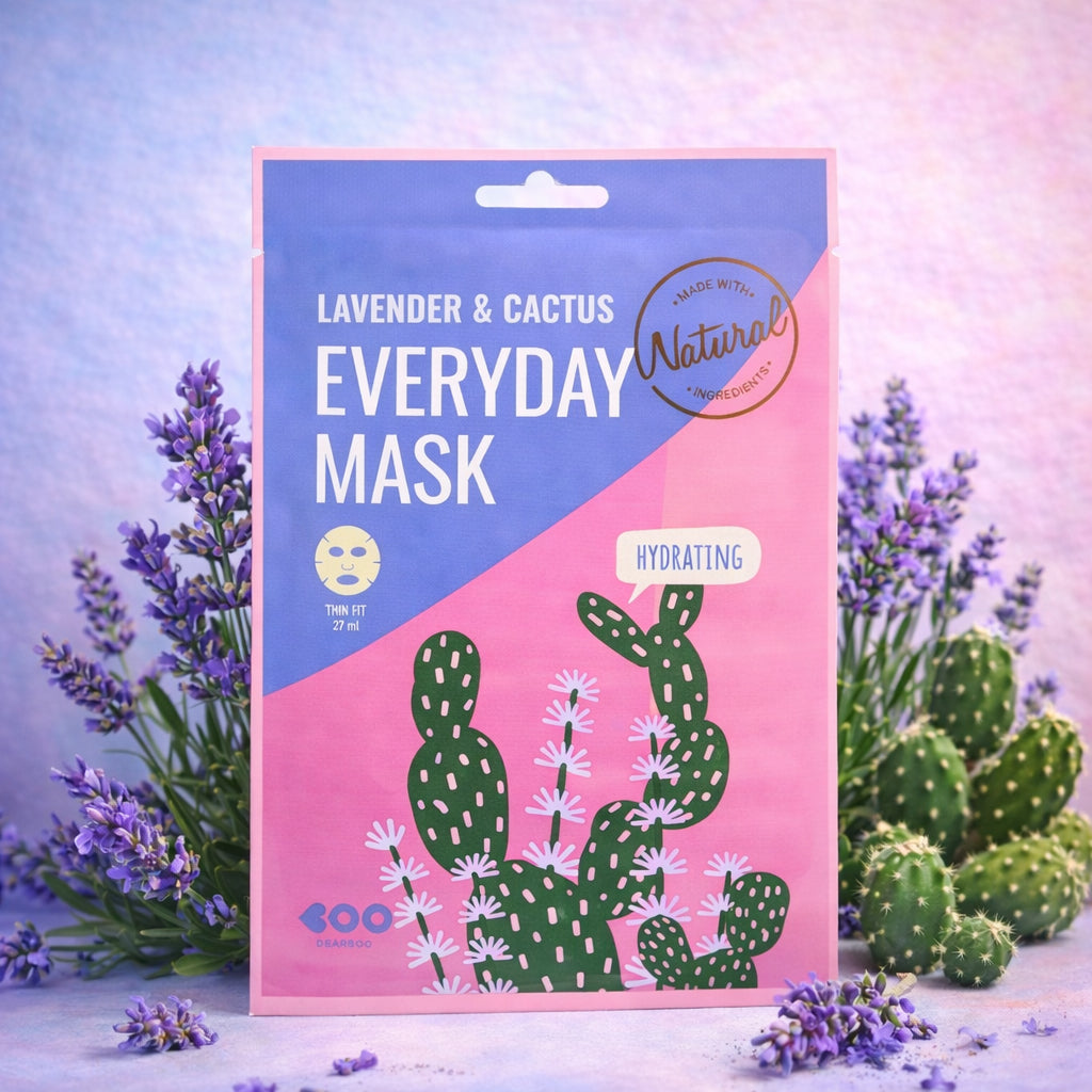 DEARBOO EVERYDAY LAVENDER&CACTUS Maschera idratante in tessuto 27 ml #4