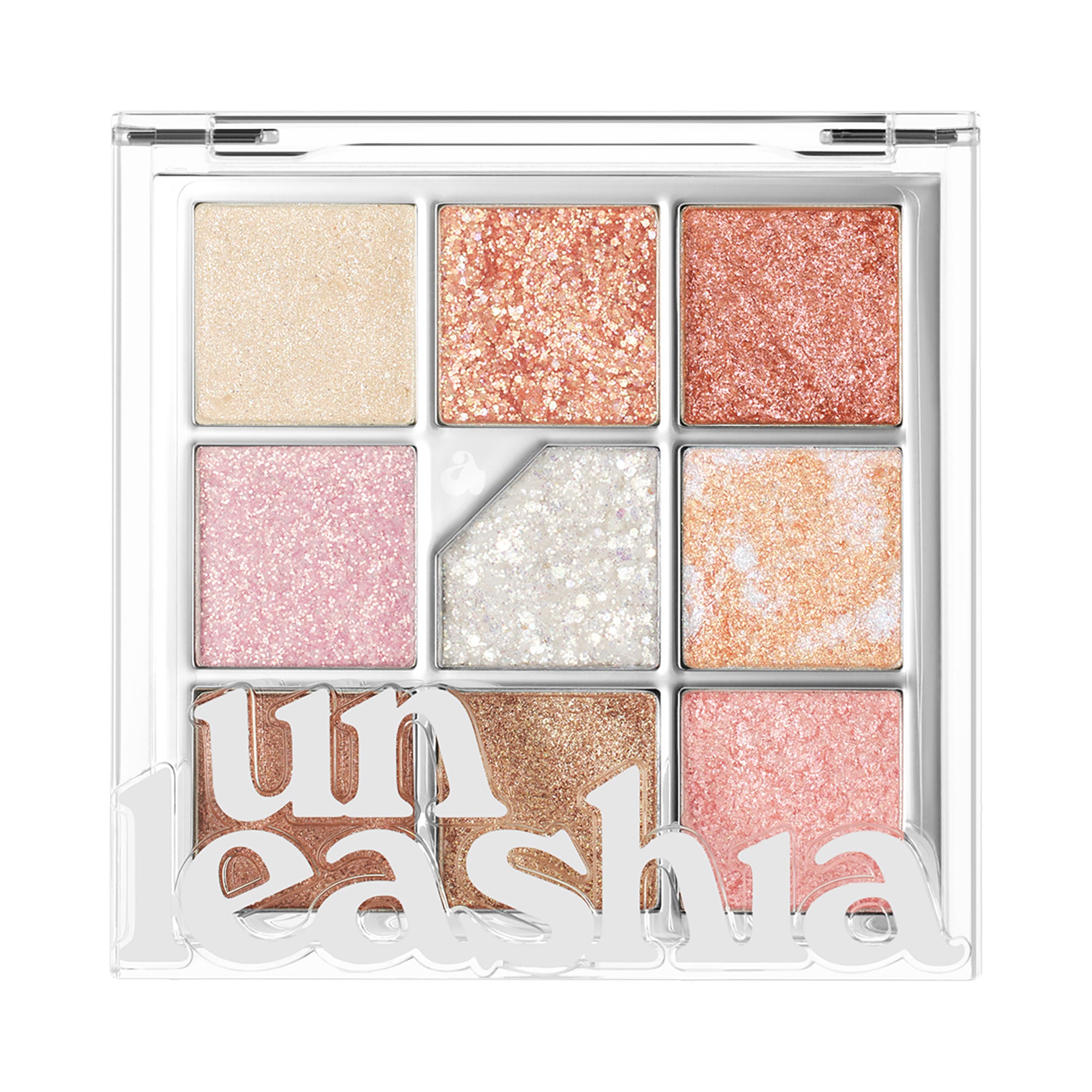 Palette de fards à paupières végétaliens UNLEASHIA GLITTERPEDIA n° 1, entièrement pailleté, 6,2 g