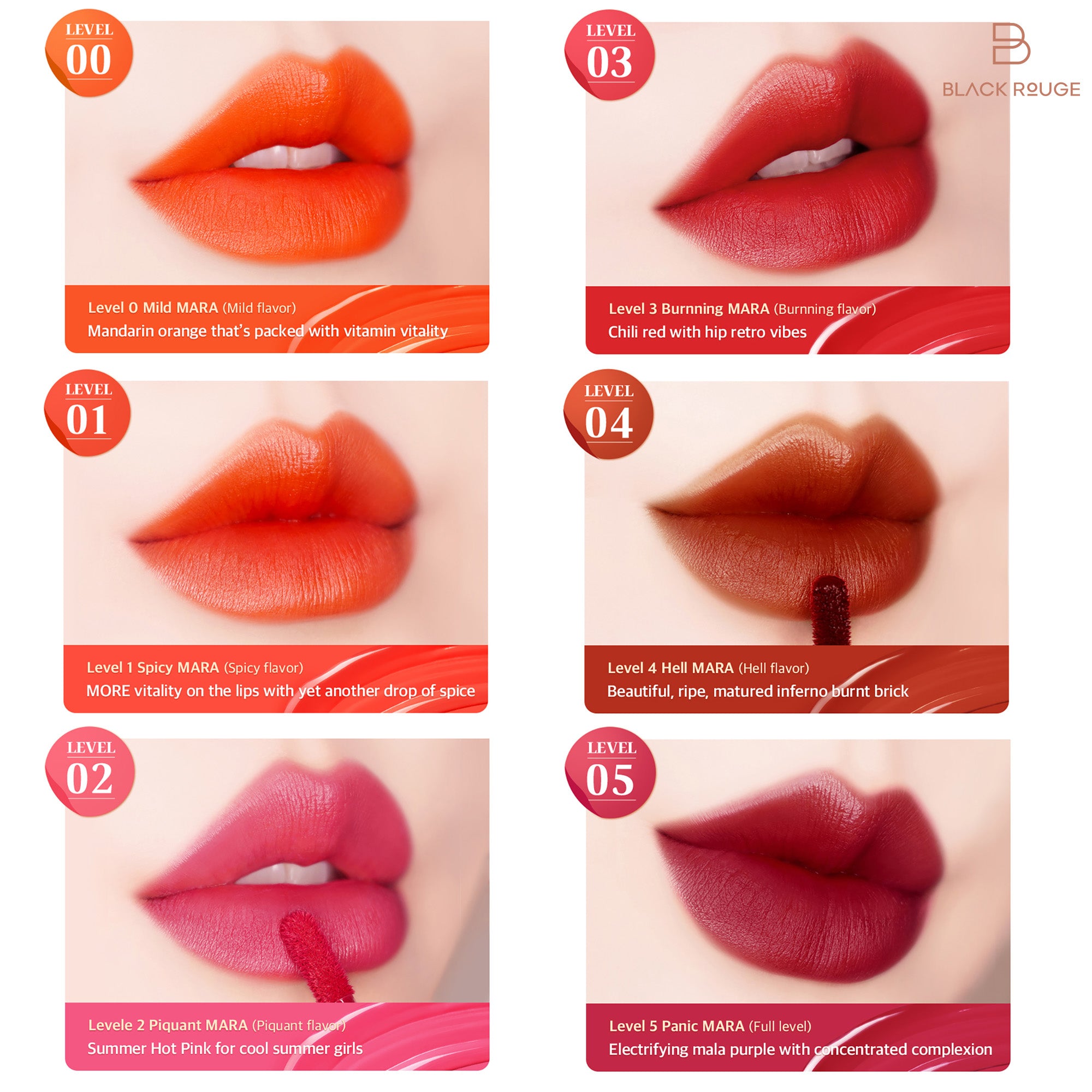 BLACK ROUGE MARA HOT WATER TINT Tint do ust z chłodzącym efektem powiększenia 4,5 g