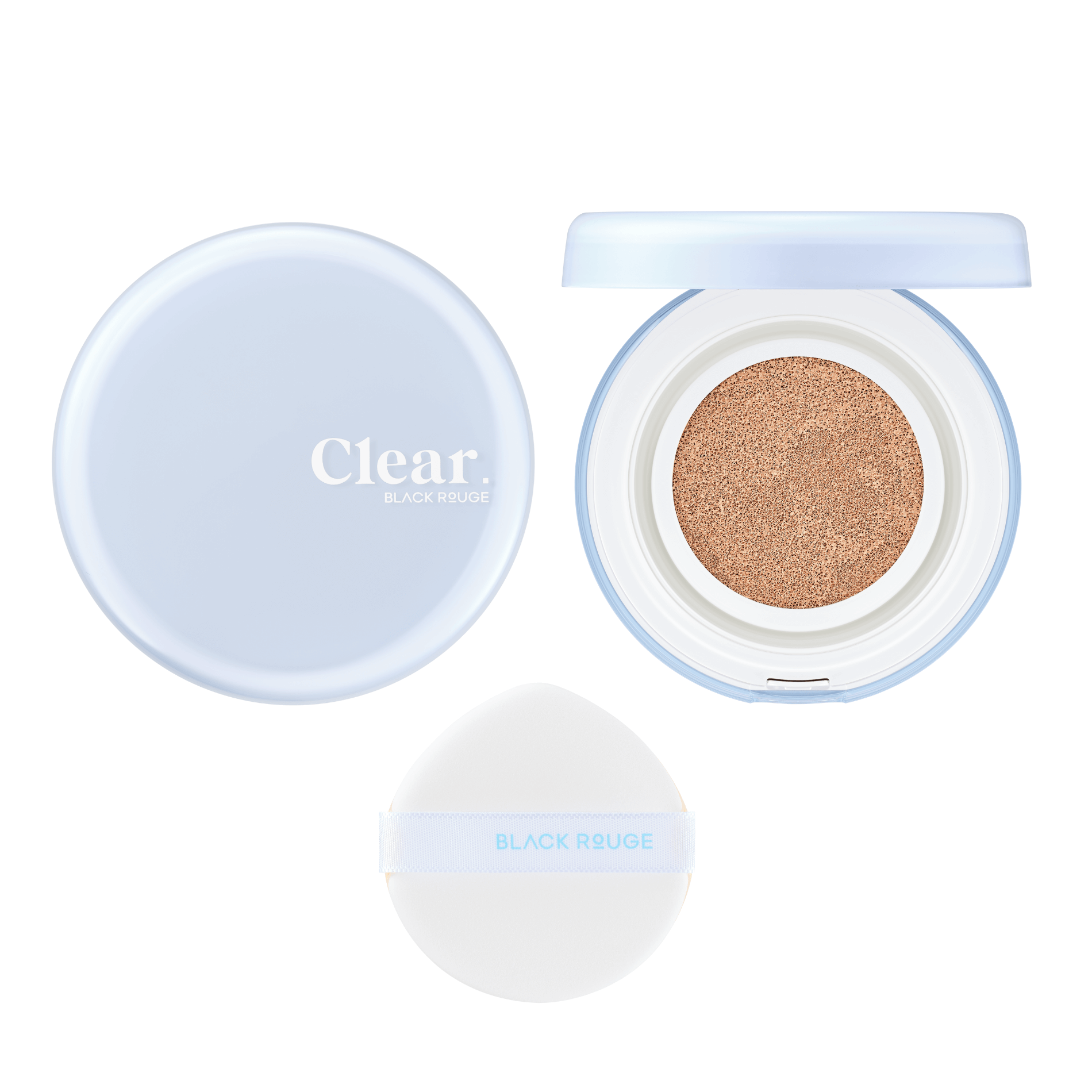 BLACK ROUGE Thin Layer Clear Cushion Vegane Foundation mit transparentem Glow und leichter Deckkraft, LSF 50+ PA++++, 14 g #3