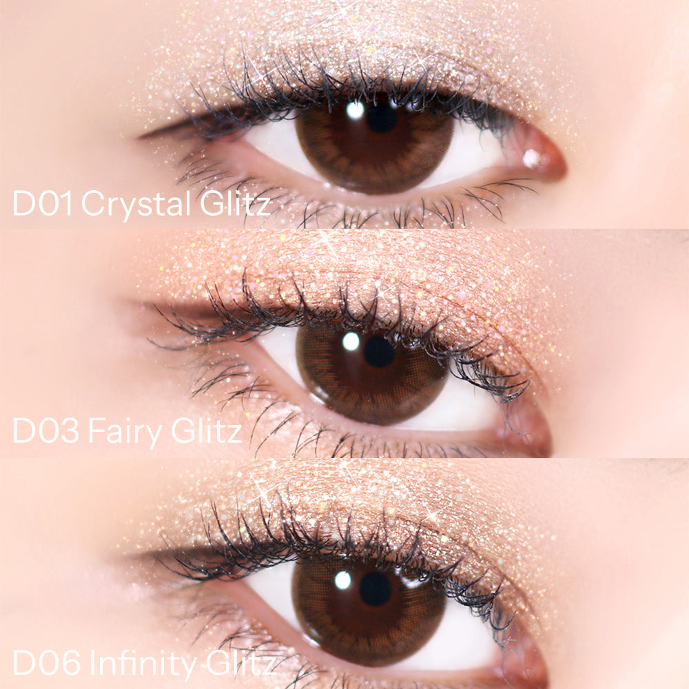 BLACK ROUGE Drop Eyes Stick Glitz, fard à paupières holographique en stick, formule waterproof, 0,7 g