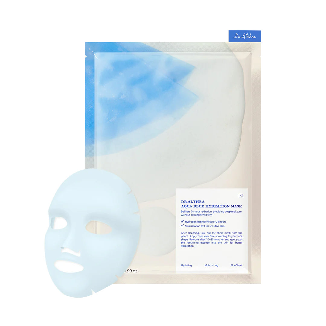 DR. ALTHEA DR.ALTHEA AQUA BLUE HYDRATION Masque en tissu à l'effet hydratant intense (4 pièces) 122 g