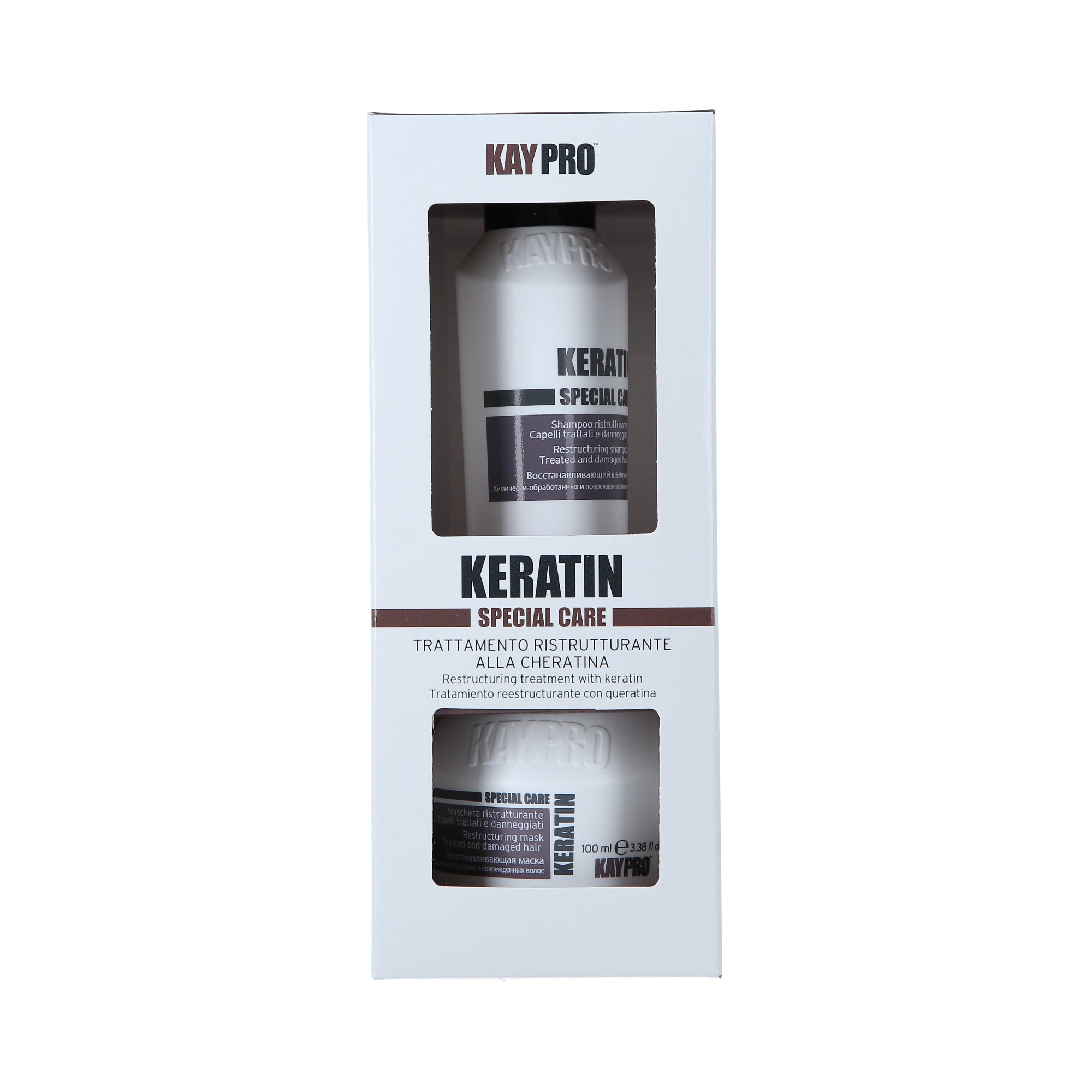 KAYPRO KERATIN SET Coffret pour cheveux secs et abîmés 2 x 100 ml