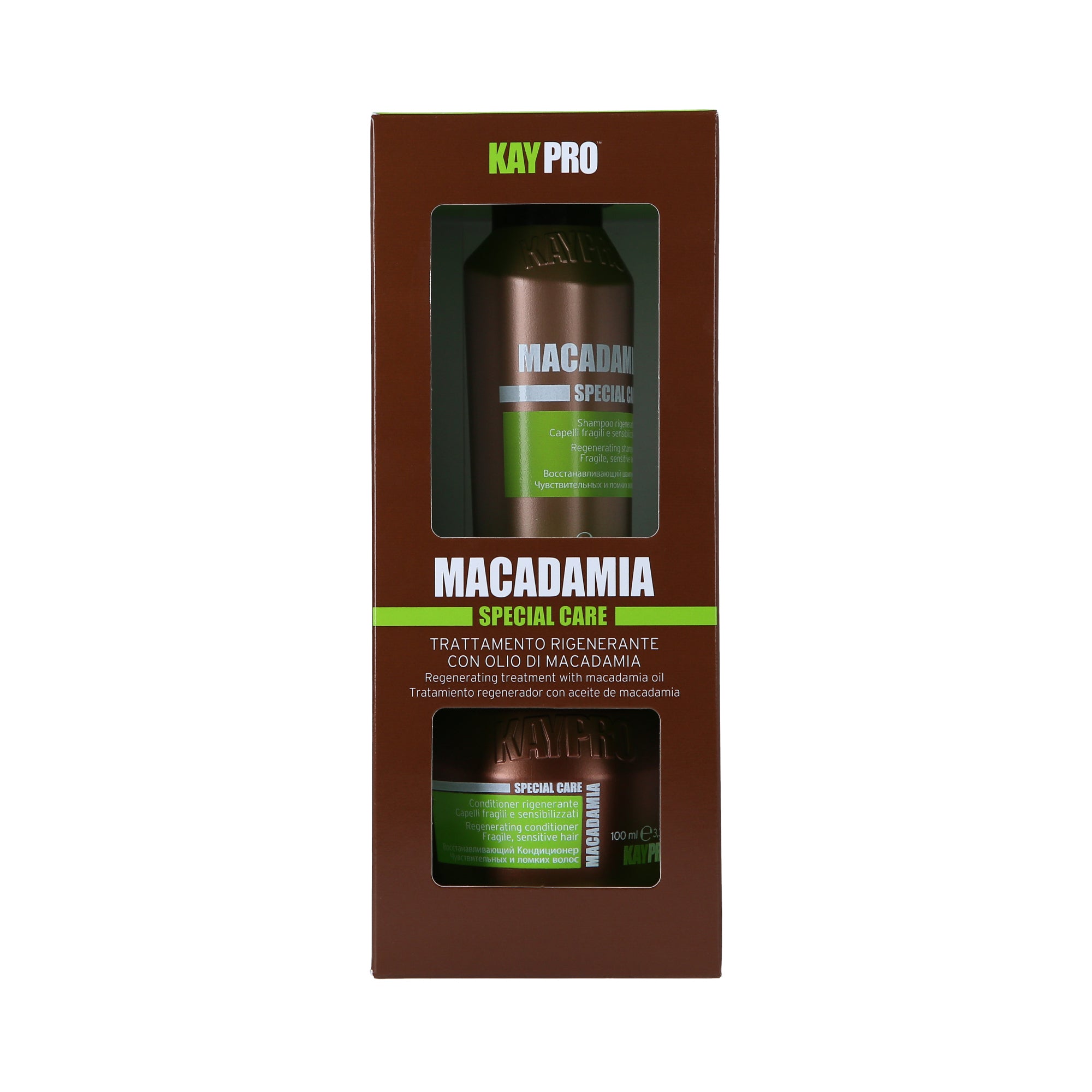 KAYPRO MACADAMIA SET Kit régénérant pour cheveux fins et cassants 2 x 100 ml