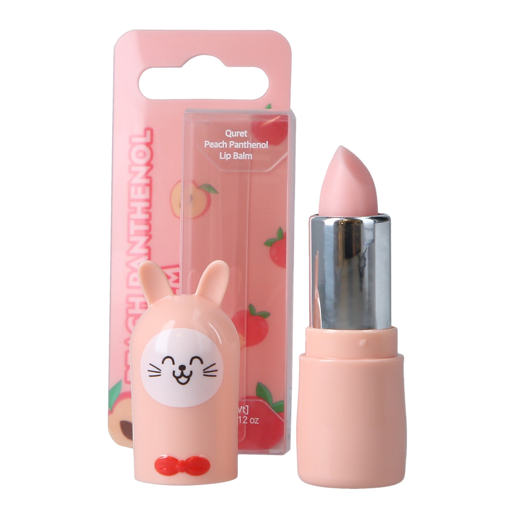 QURET Baume à lèvres hydratant au panthénol, Pêche 3,5 g #2