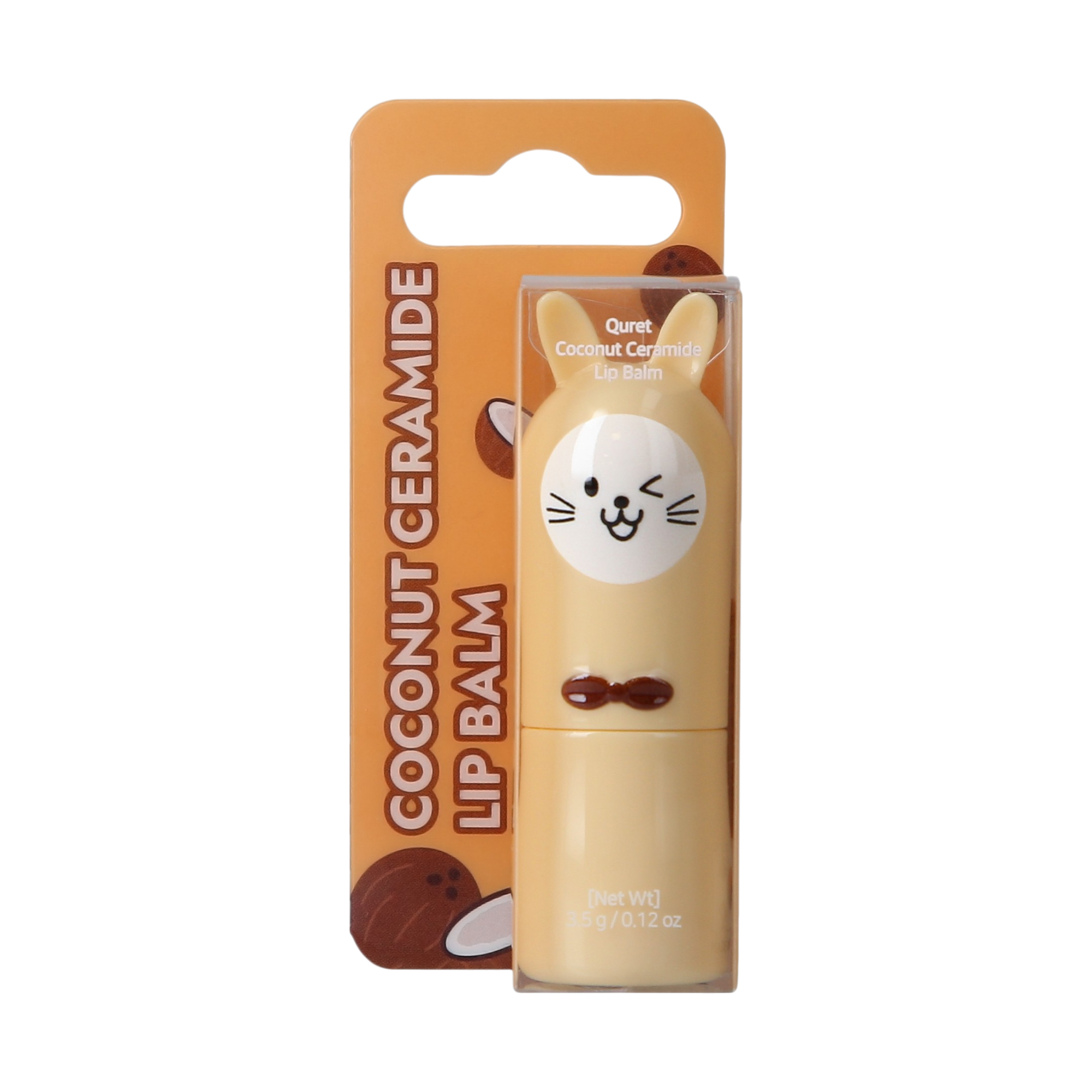 QURET Baume à lèvres protecteur aux céramides, Noix de Coco 3,5 g