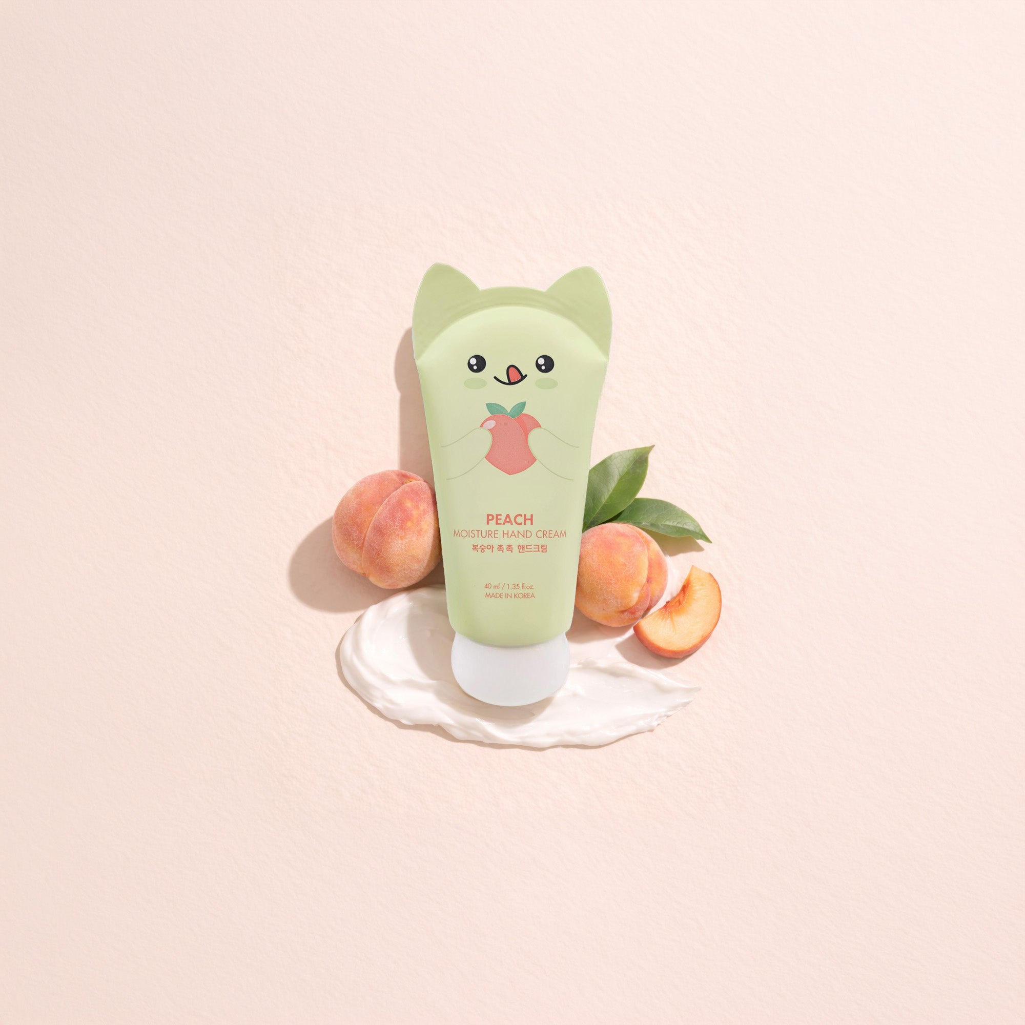 QURET Crème mains hydratante à l'acide hyaluronique, Pêche 40 ml #2