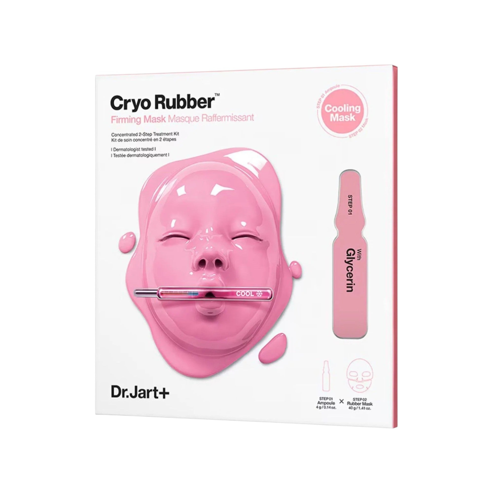 DR. JART+ CRYO RUBBER™ RAFFERMISSANT COLLAGEN Masque visage hydrogel effet raffermissant 4 g + 40 g