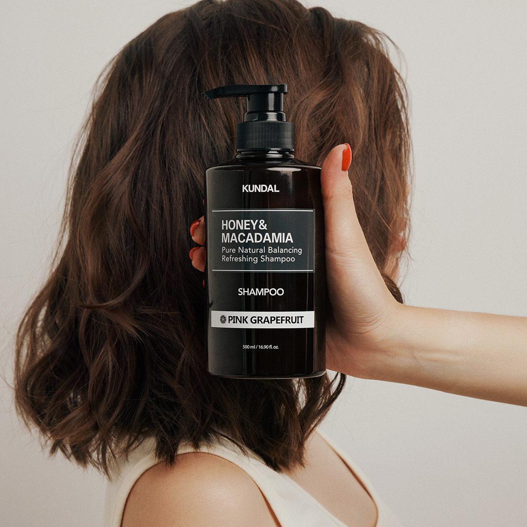 KUNDAL HONEY & MACADAMIA Shampoing rafraîchissant pour cheveux, Pamplemousse 500 ml #2
