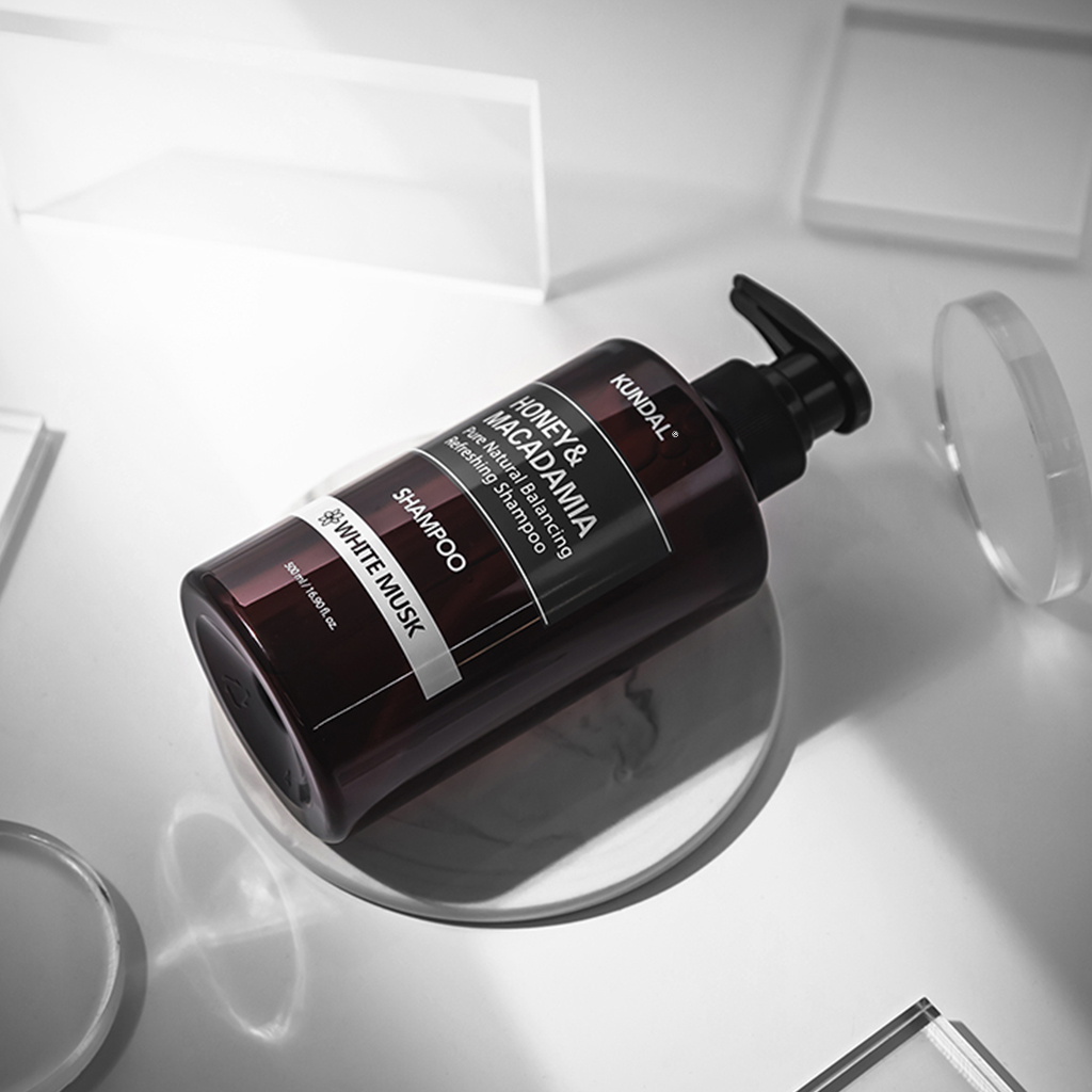 KUNDAL HONEY & MACADAMIA Shampoing rafraîchissant, Musc Blanc 500 ml #5