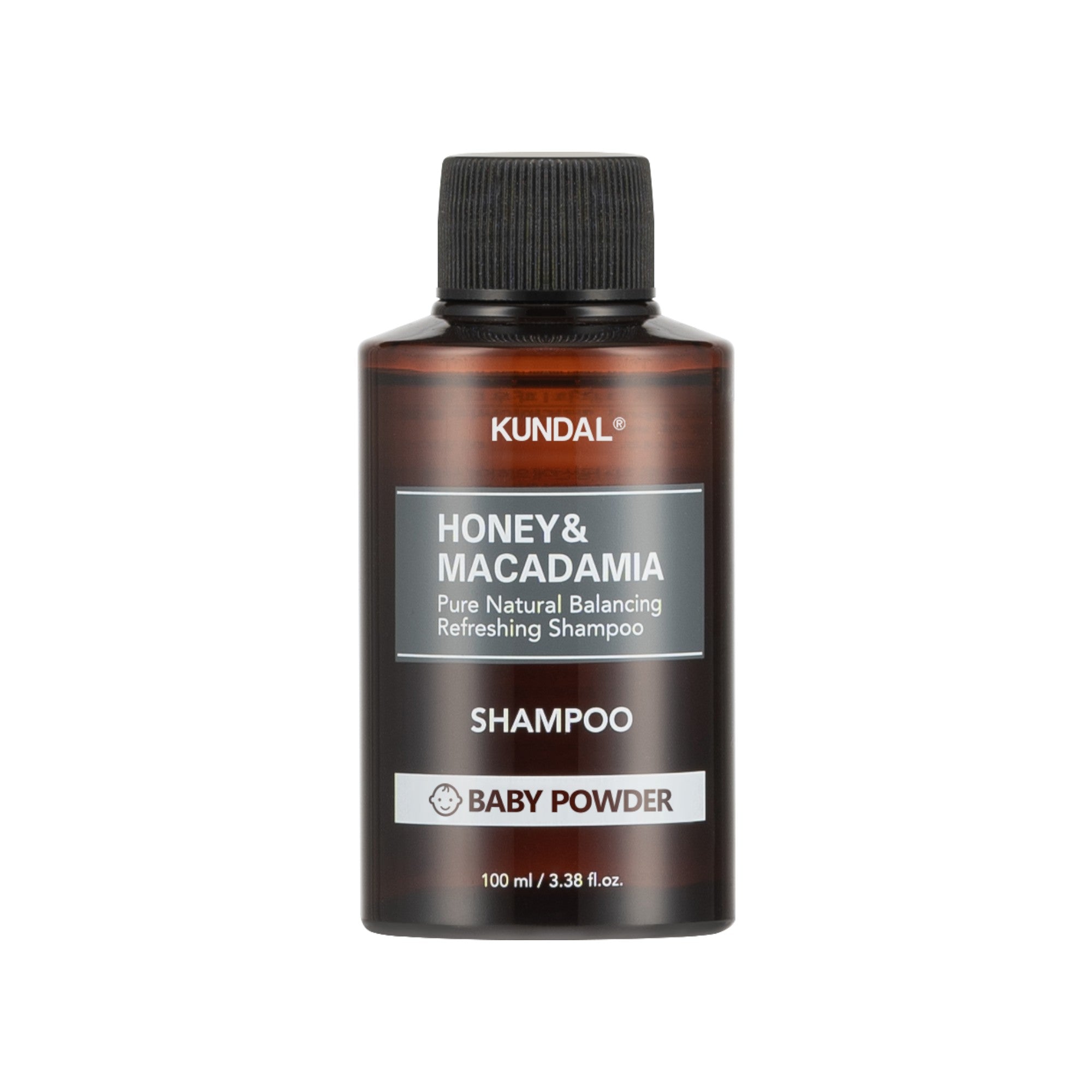 KUNDAL HONEY & MACADAMIA Shampoing rafraîchissant, Poudre pour Bébé 100 ml