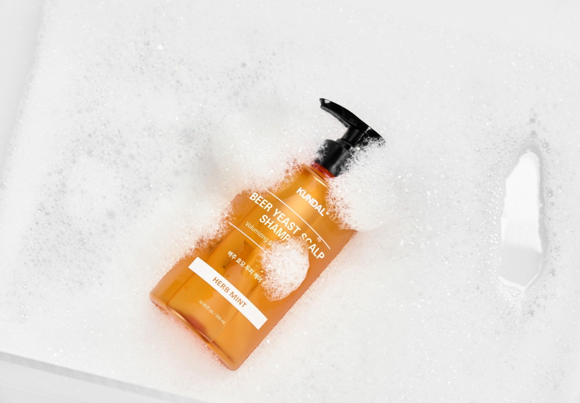 KUNDAL HAIR LOSS RELIEF Shampooing à la levure d'orge réduisant la chute des cheveux, Herb Mint 500 ml #2
