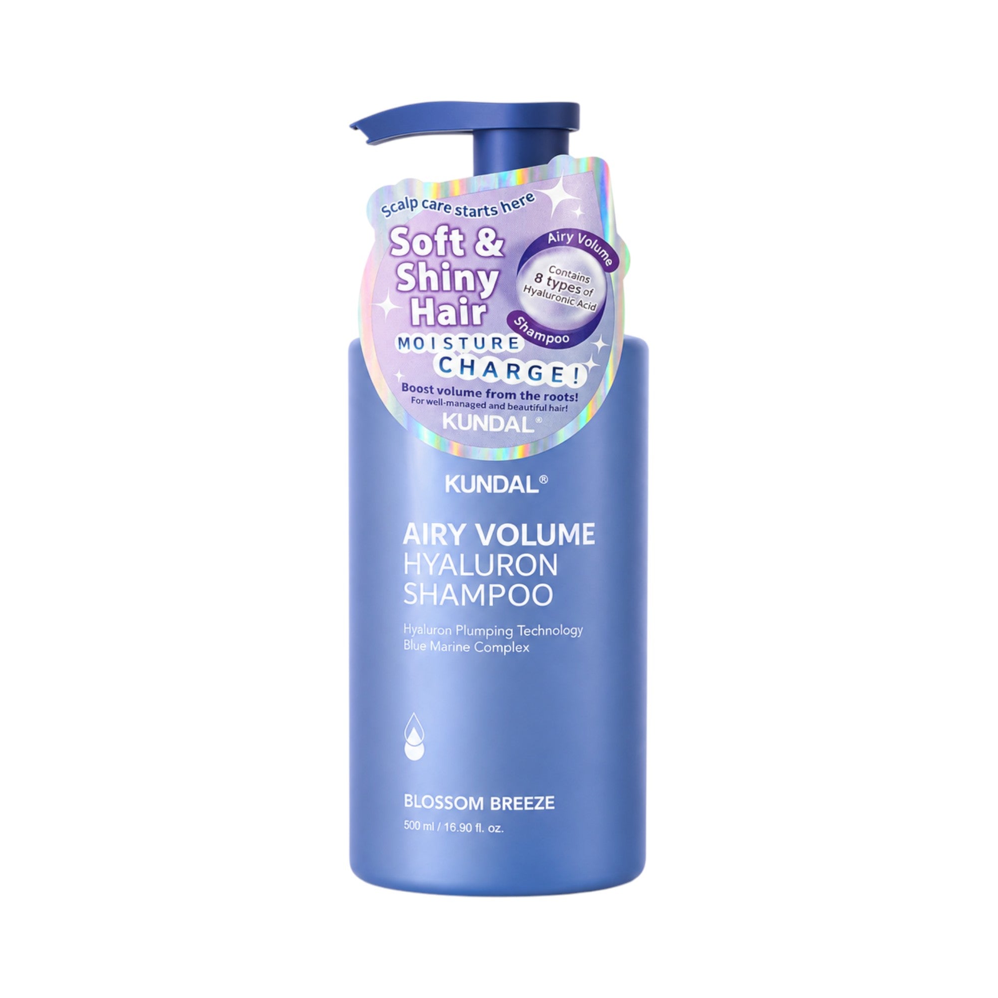 KUNDAL AIRY VOLUME HYALURON Shampoing cheveux hydratant volumateur Blossom Breeze 500 ml