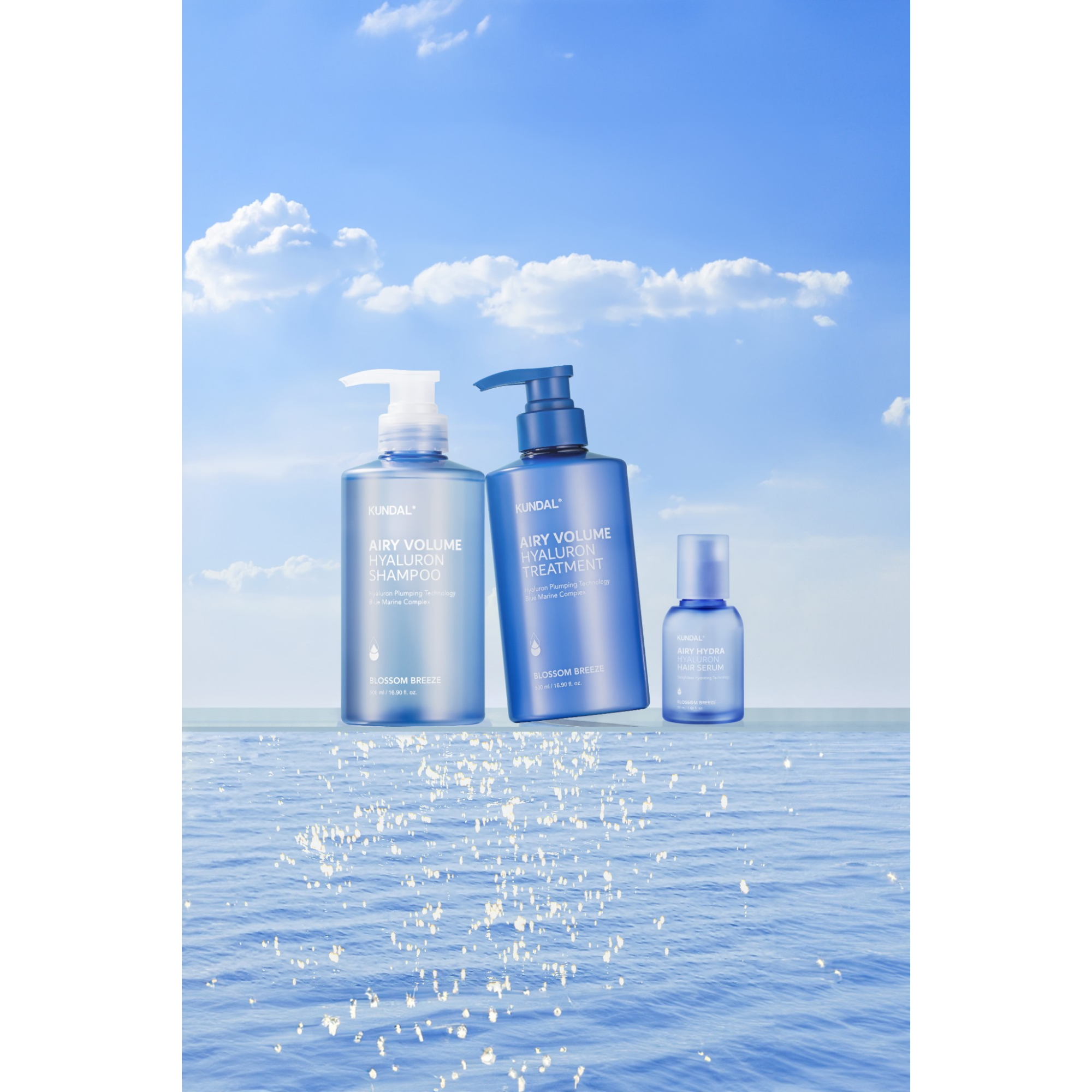 KUNDAL AIRY VOLUME HYALURON Après-shampooing hydratant augmentant le volume Blossom Breeze 500 ml #4