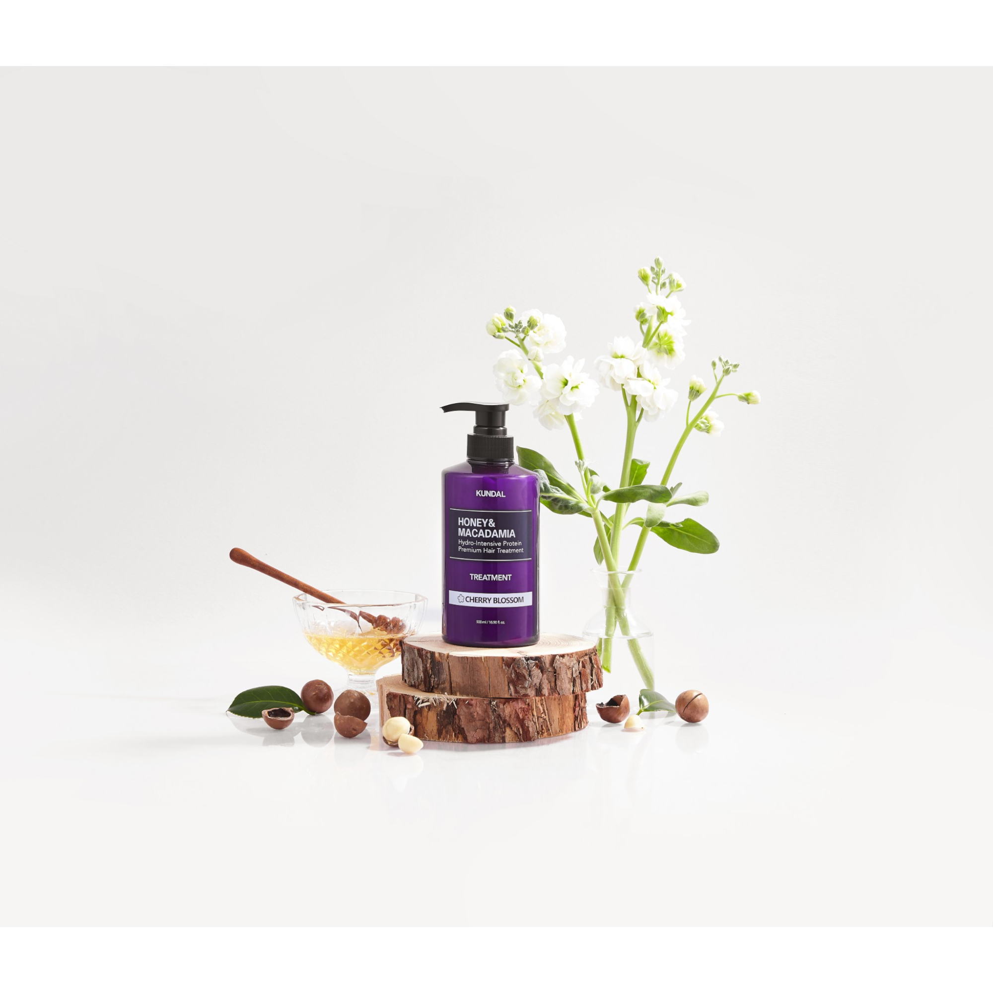 KUNDAL HONEY & MACADAMIA Après-shampooing hydratant intensément Fleur de Cerisier 500 ml #2