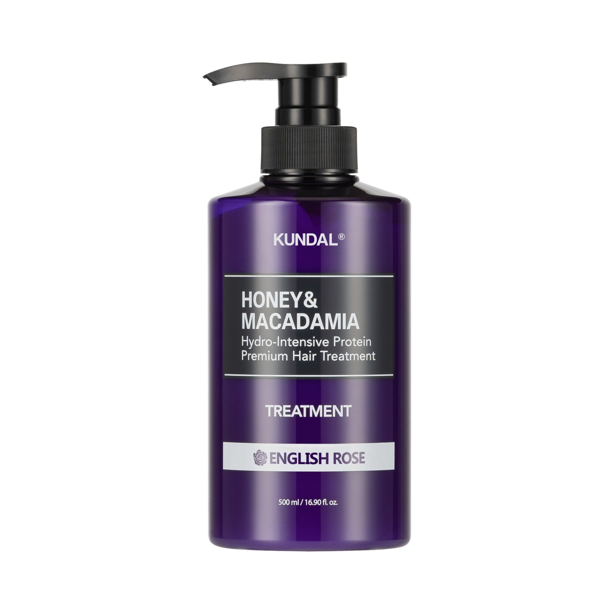 KUNDAL HONEY & MACADAMIA Après-shampooing hydratant intensément Rose Anglaise 500 ml
