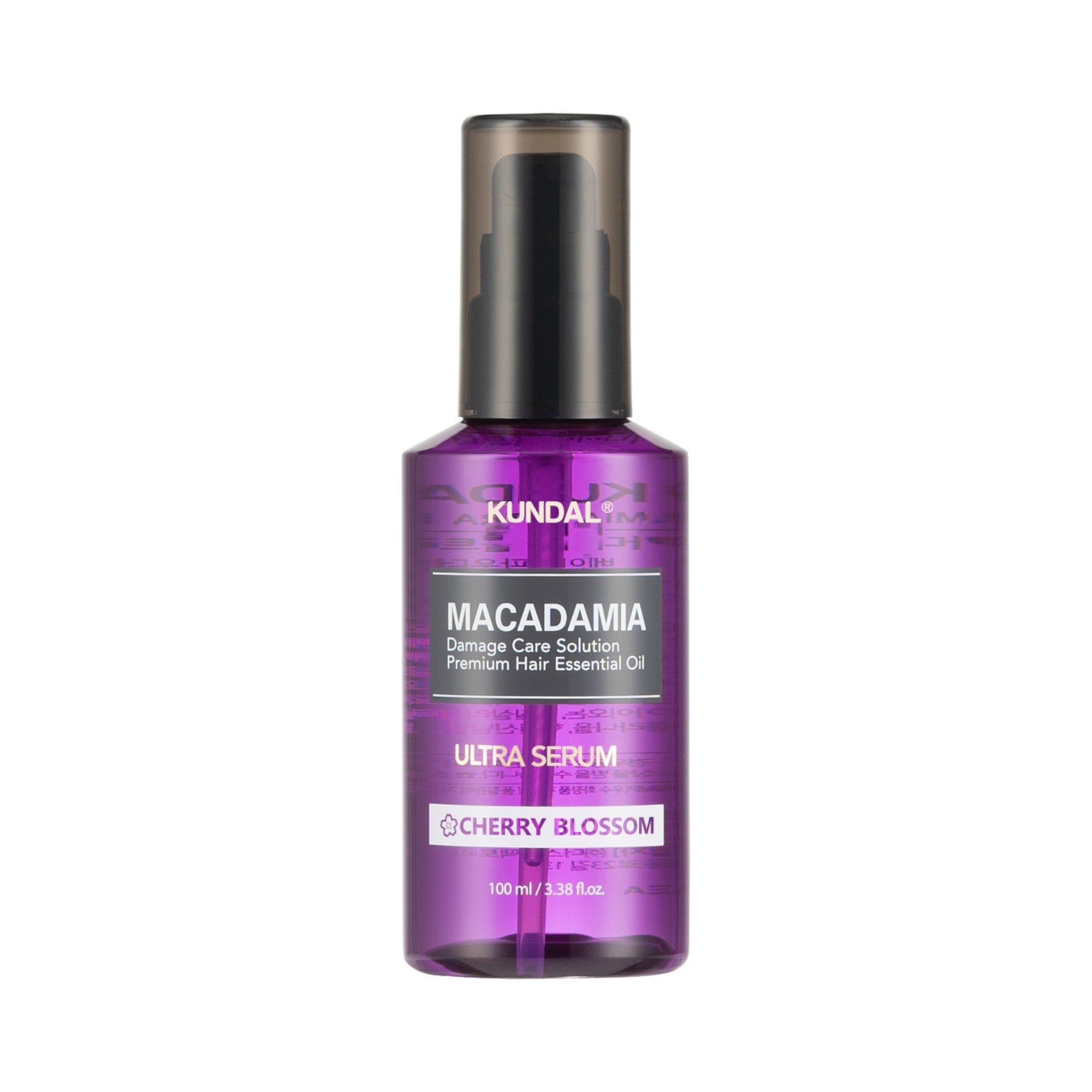 KUNDAL MACADAMIA ULTRA HAIR SERUM Sérum capillaire régénérant intensément Fleur de Cerisier 100 ml