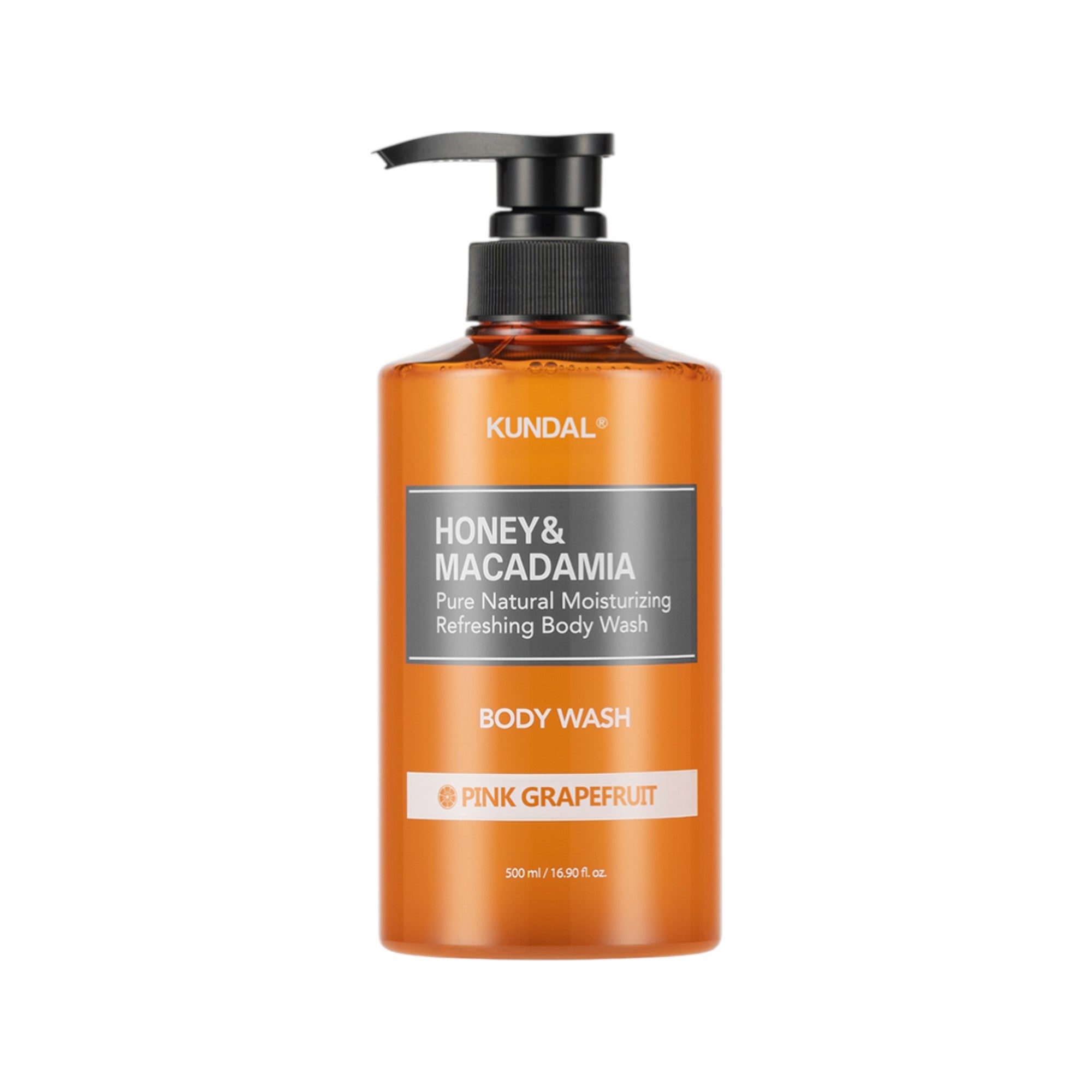 KUNDAL HONEY & MACADAMIA Gel nettoyant pour le corps rafraîchissant au pamplemousse 500 ml