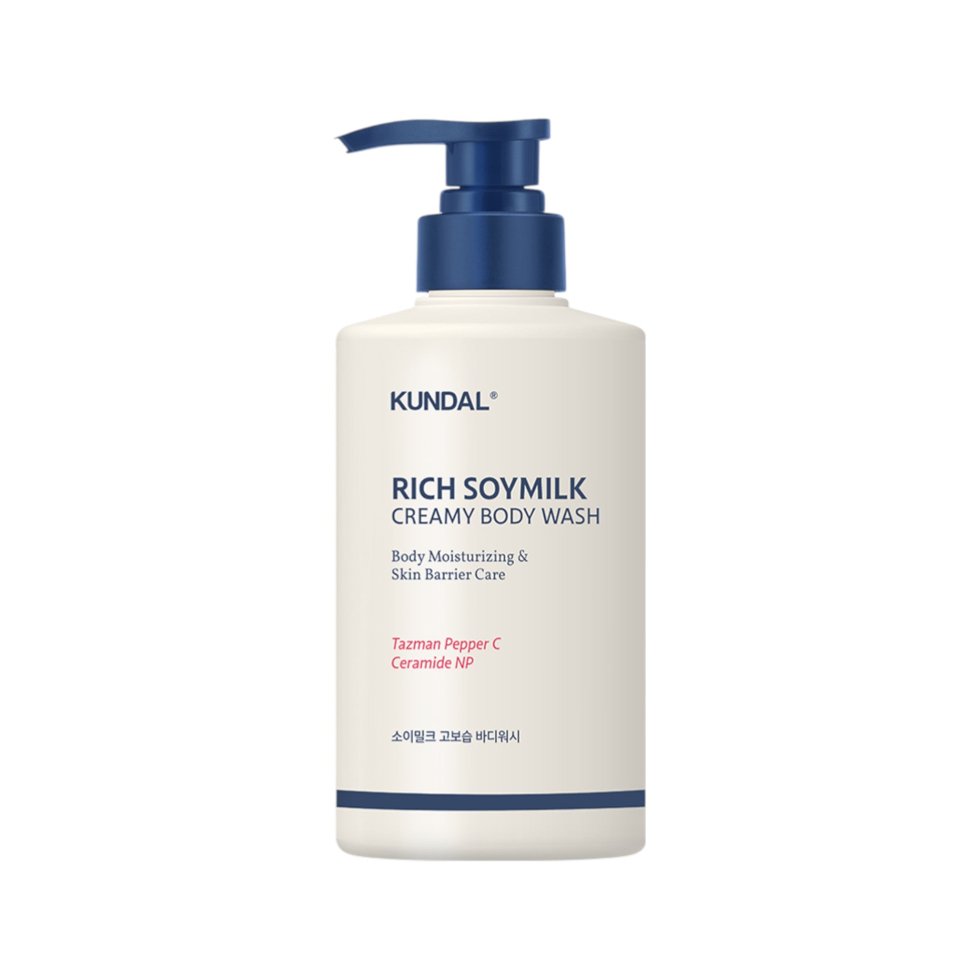 KUNDAL RICH SOYMILK CREAM Lait de douche hydratant Moelleux Vanille 500 ml