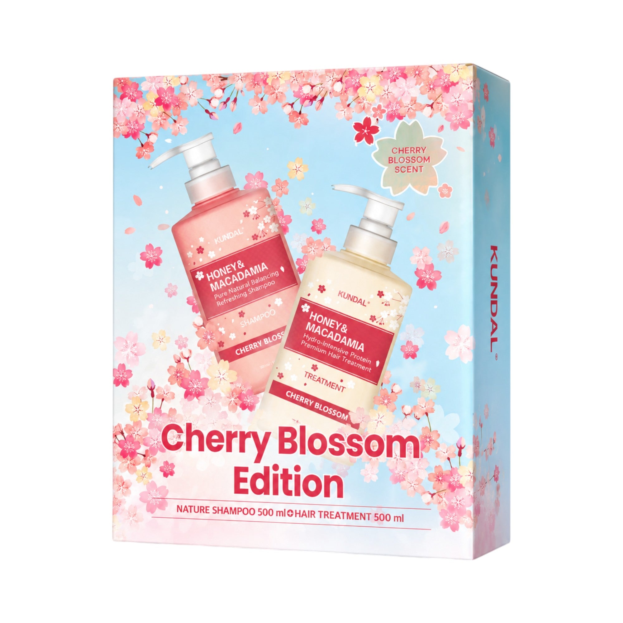 KUNDAL HONEY & MACADAMIA WHITE MUSK EDITION Coffret de soins capillaires 2x 500 ml