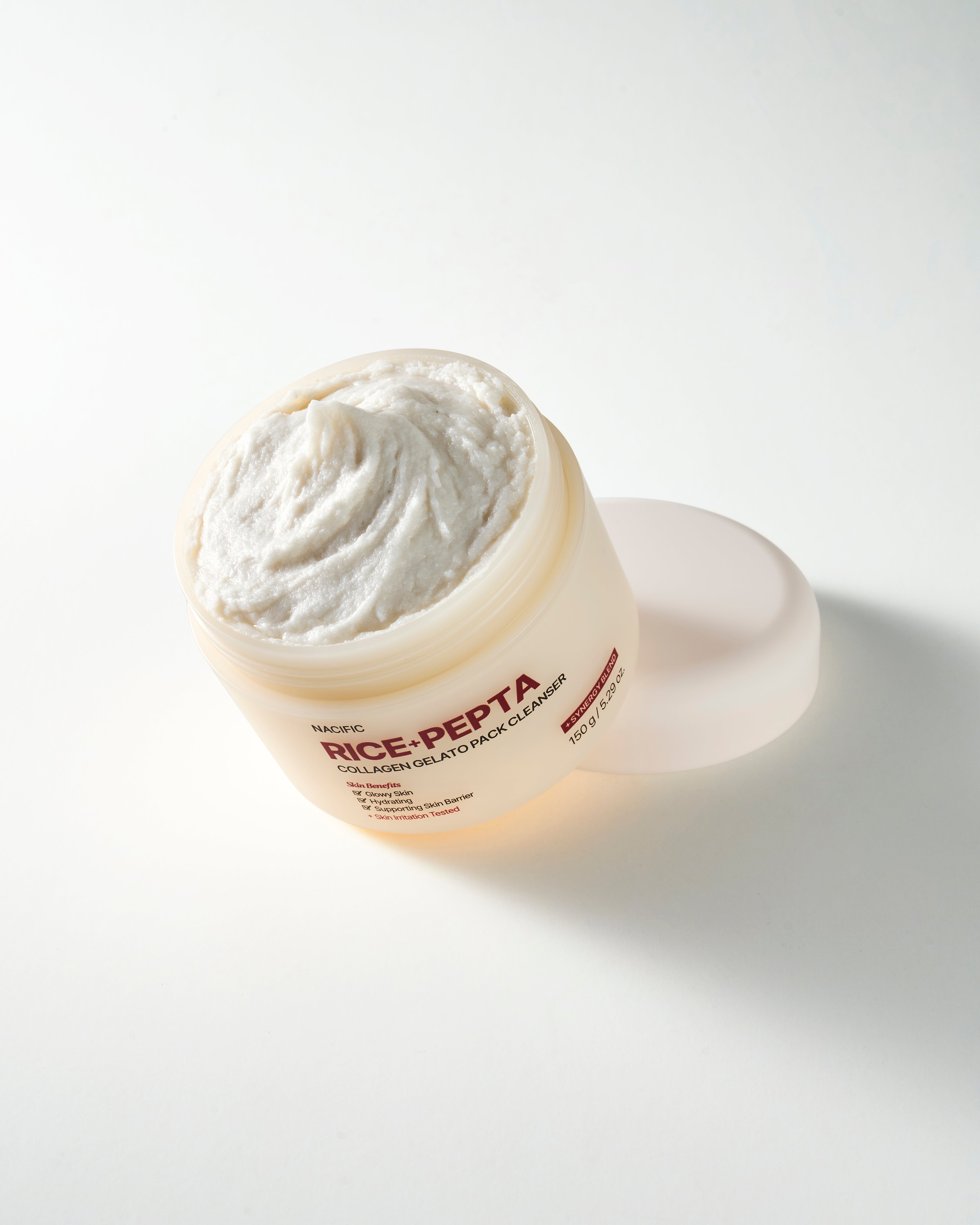 NAFIQUE RICE + NETTOYANT GEL GEL DE COLLAGÈNE PEPTA Masque nettoyant nettoyant et gel 2in1, 150 g #2