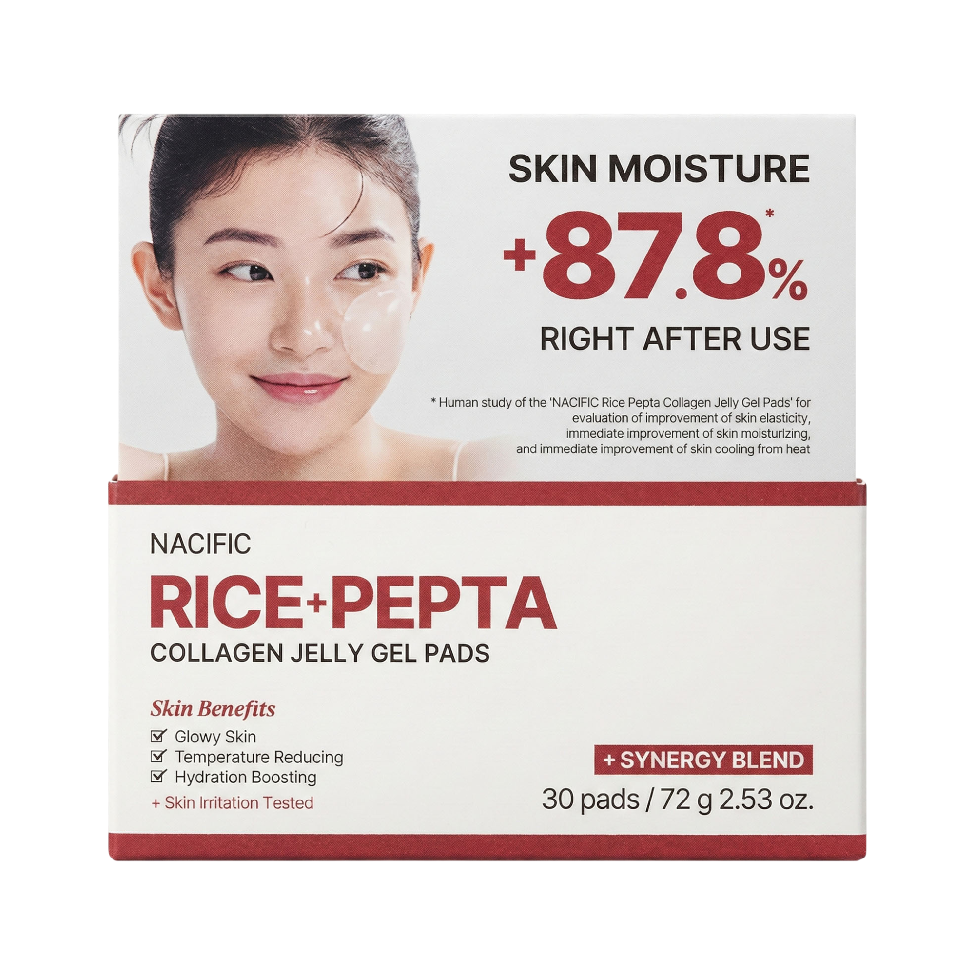 NACIFIC RICE+PEPTA COLLAGEN JELLY GEL PADS Hydrogel Kollagen Augenpads 72 g (30 Stk.) #2