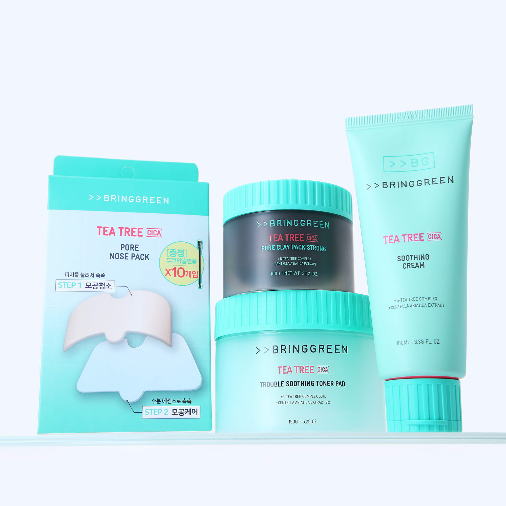 BRINGGREEN Tea Tree Cica Pore Nose Strip 5P – Strisce nasali Tea Tree e Cica Pore Nose Strip, 5 pezzi. #6