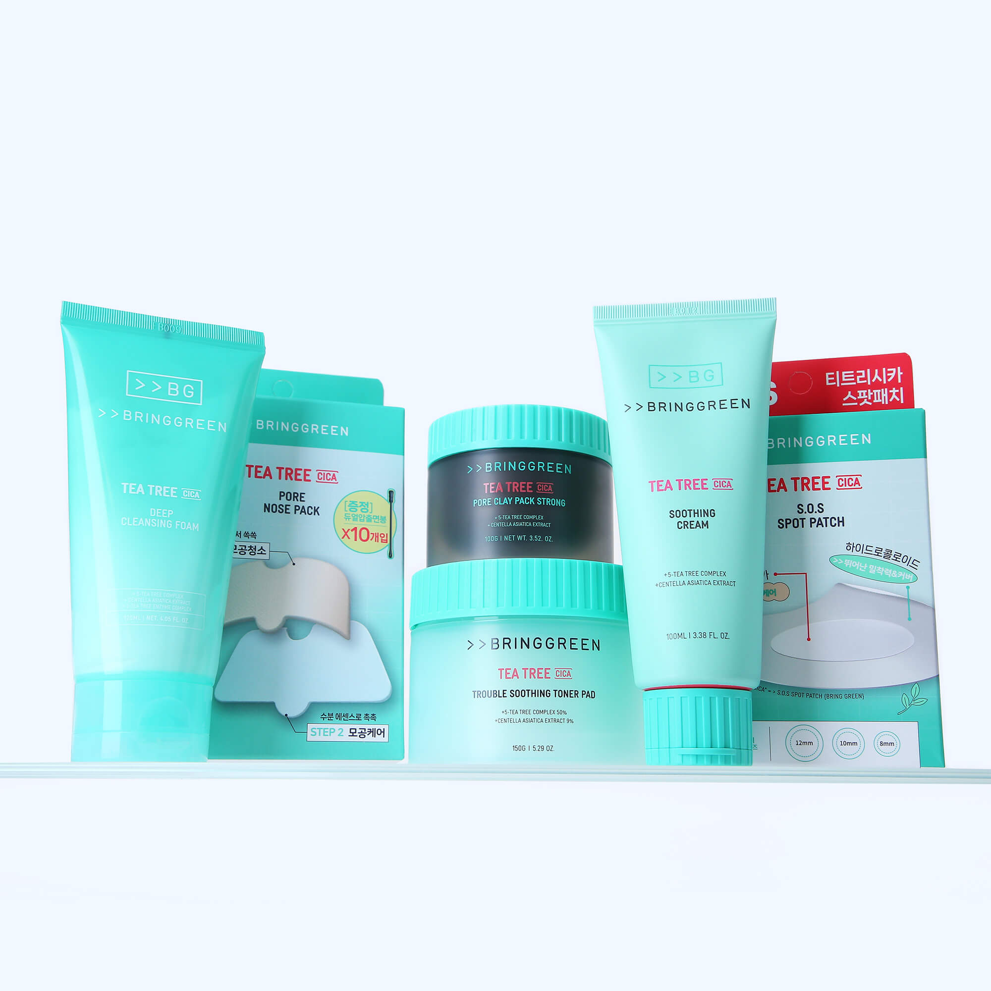 BRINGGREEN Tea Tree Cica Pore Nose Strip 5P – Strisce nasali Tea Tree e Cica Pore Nose Strip, 5 pezzi. #7