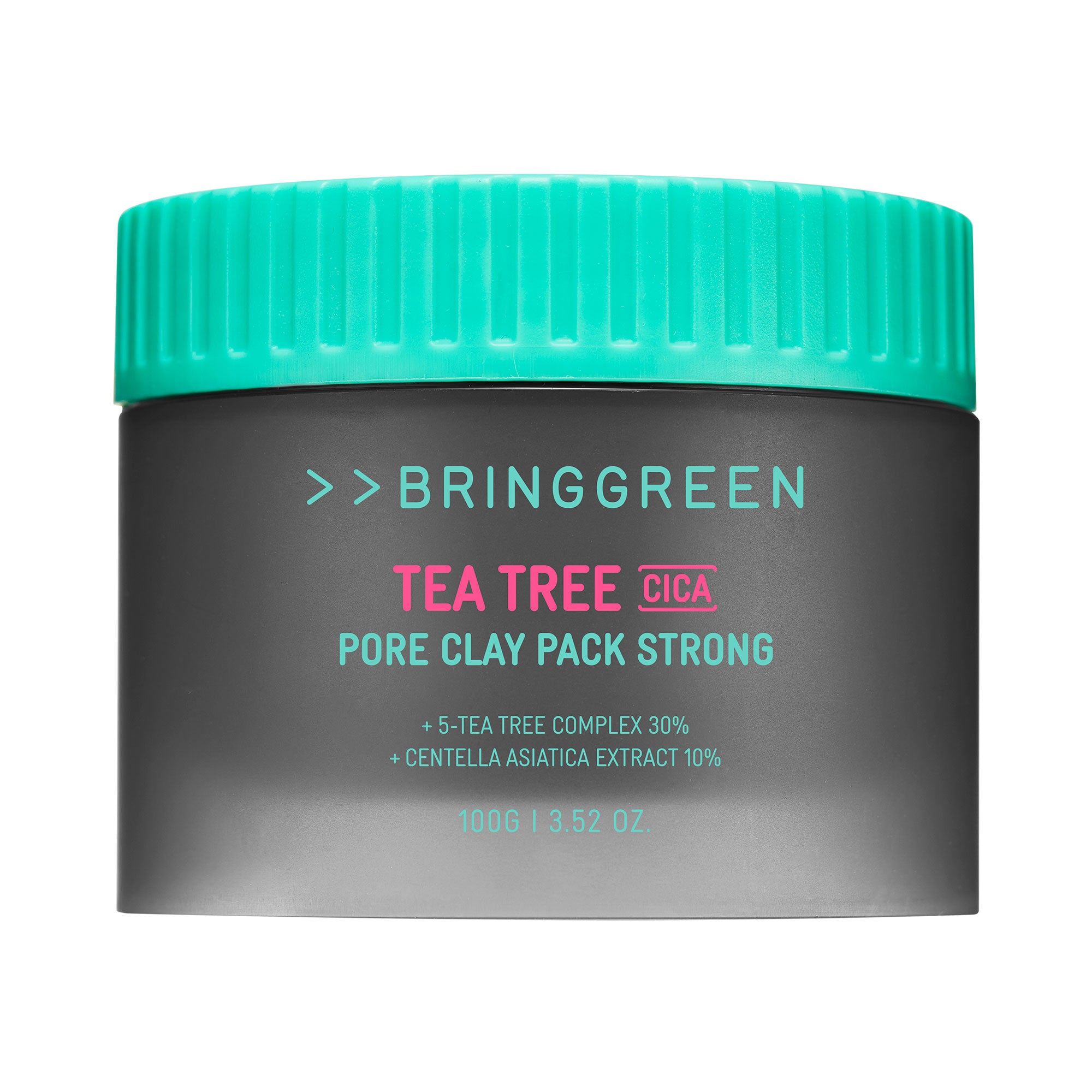 BRINGGREEN Tea Tree Cica Pore Clay Pack Strong – Maschera viso all'argilla detergente intensiva con tea tree e cica 100 g #2