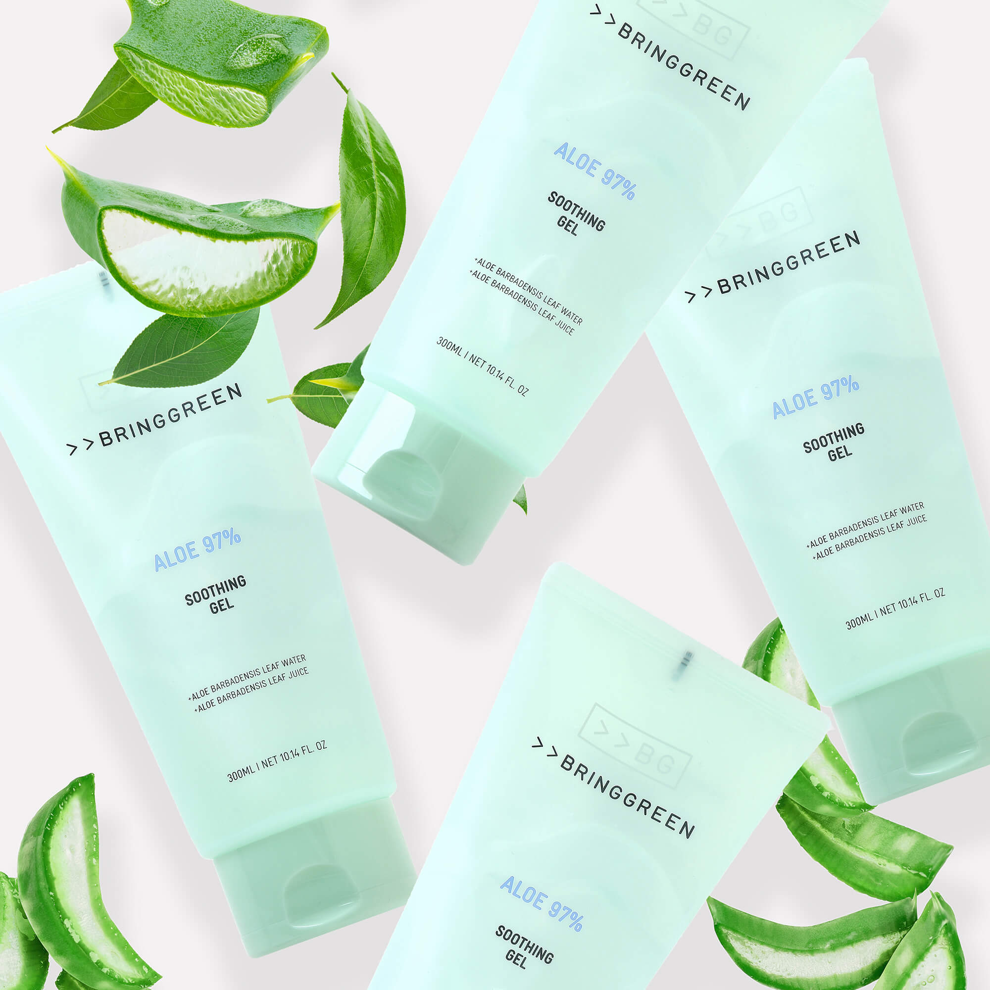 BRINGGREEN Aloe 97% Soothing Gel – Zklidňující aloe gel na obličej a tělo, 300 ml #2