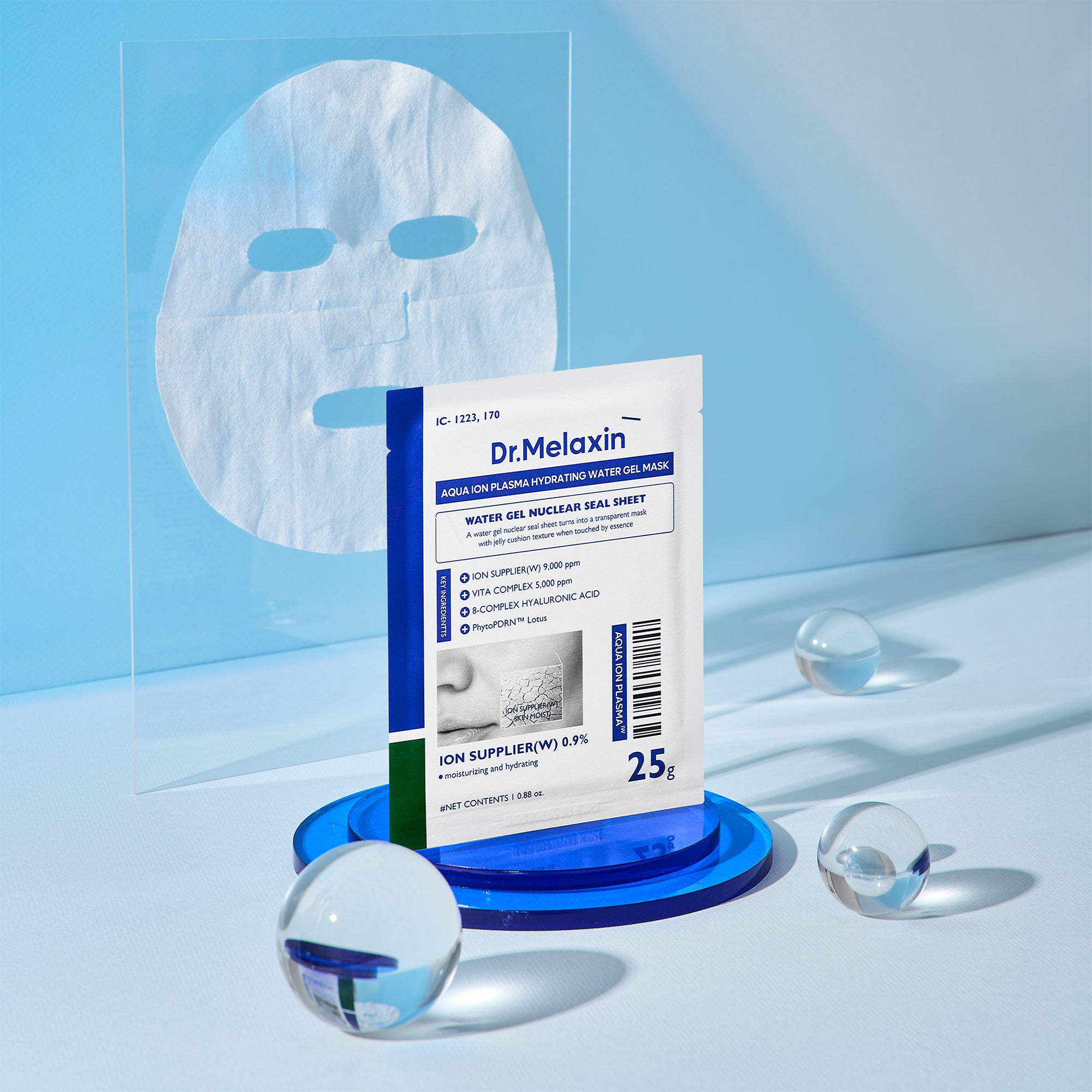 DR.MELAXIN AQUA ION LINE PLASMA GEL HYDRATANT Masque en tissu hydratant intense 1 pièce 25 g #2