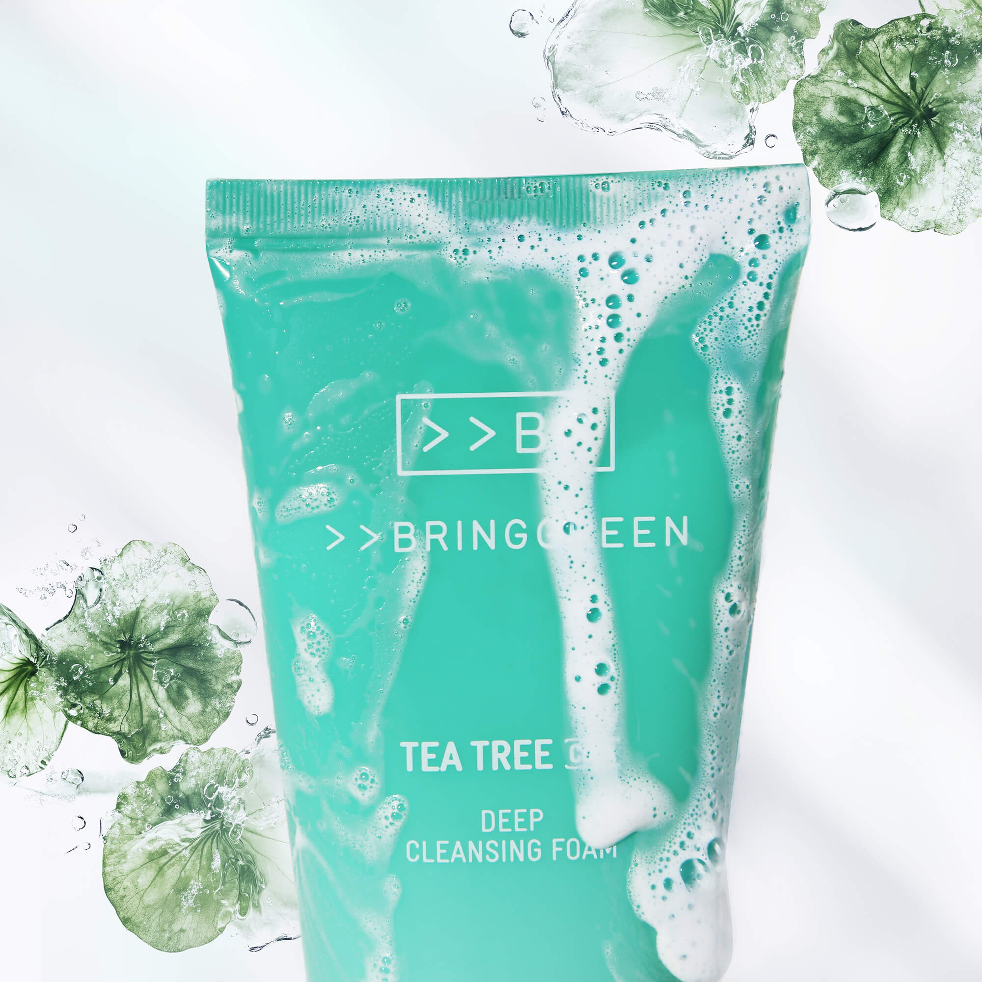 BRINGGREEN Tea Tree Cica Deep Cleansing Foam – Hluboce čistící pěna na obličej s čajovníkem a cicou 120 ml #2
