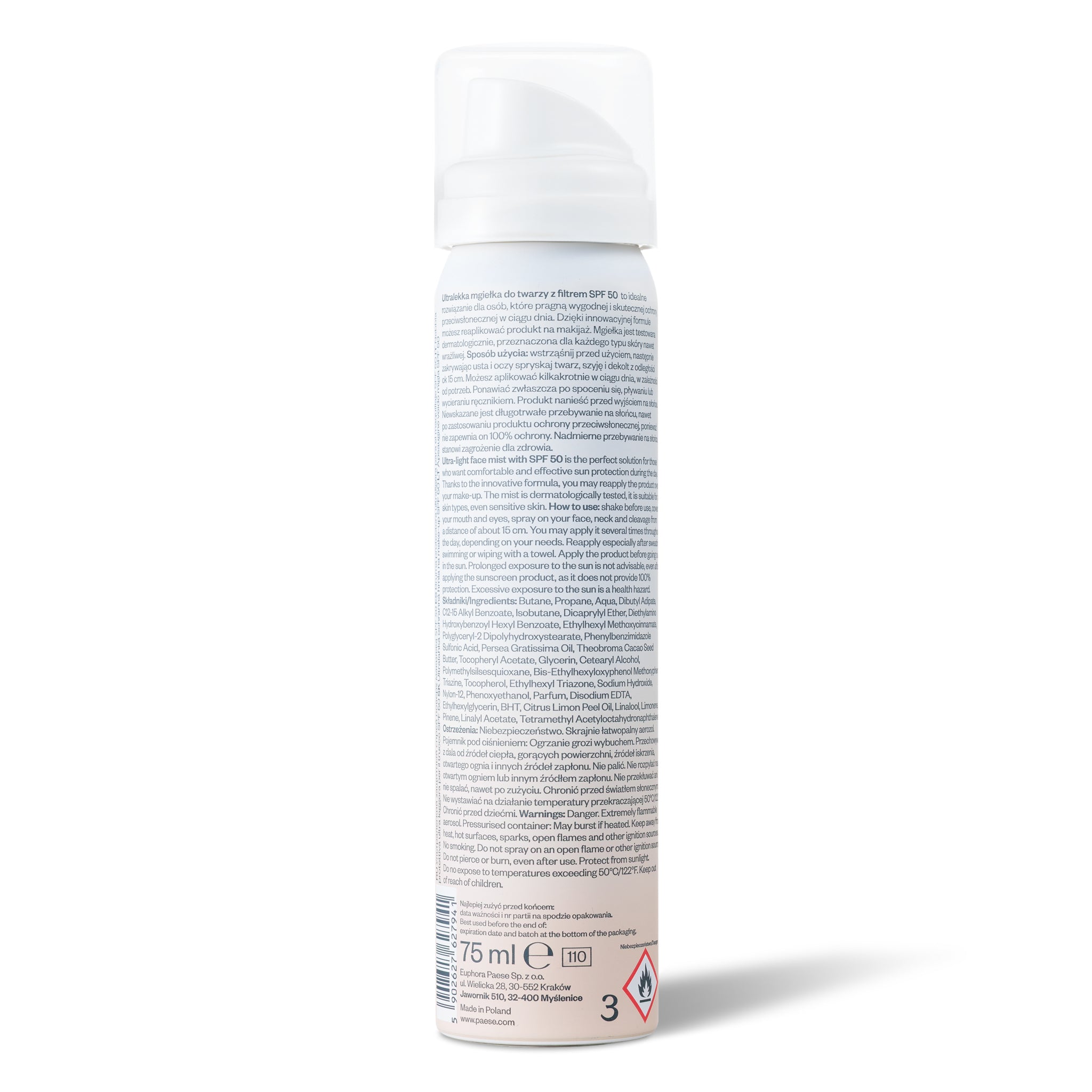 PAESE ULTRA-LIGHT Trucco spray protettivo ultraleggero SPF50 75 ml #2