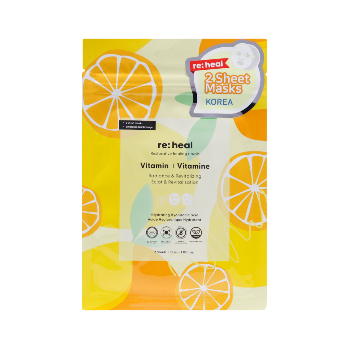 RE:HEAL Coffret de masques pour le visage, 10 x 35 ml #10