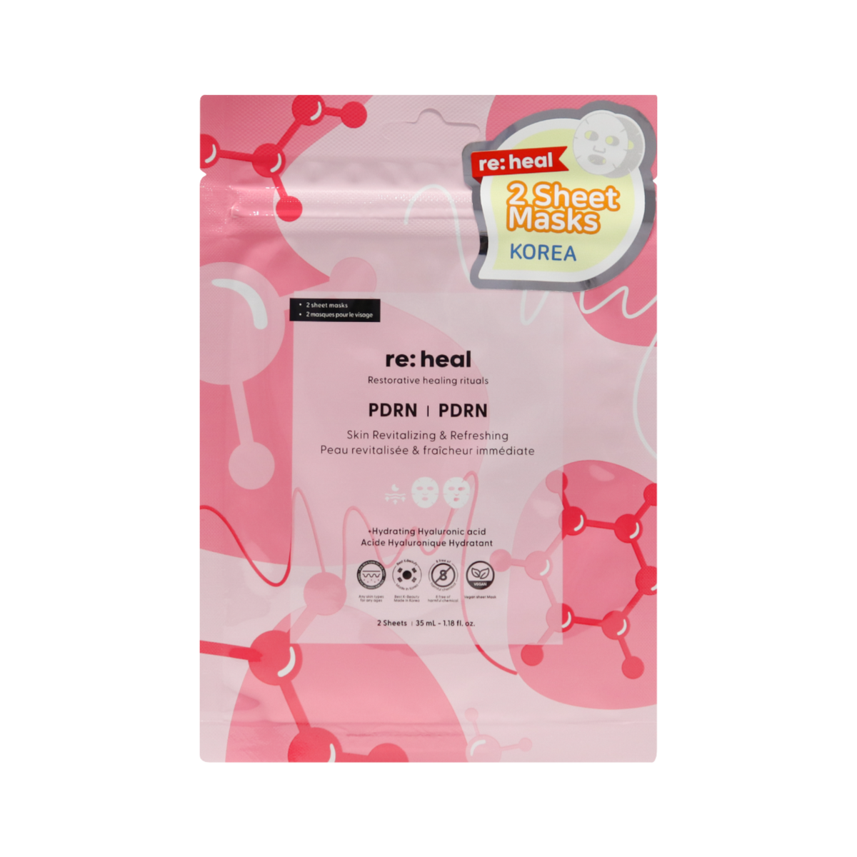 RE:HEAL Coffret de masques pour le visage, 10 x 35 ml #7