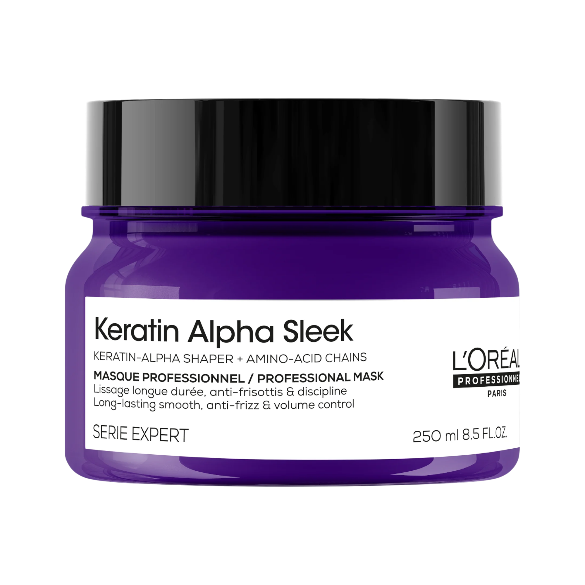 L'OREAL PROFESSIONNEL KERATIN ALPHA SLEEK Masque lissant pour cheveux indisciplinés 250 ml