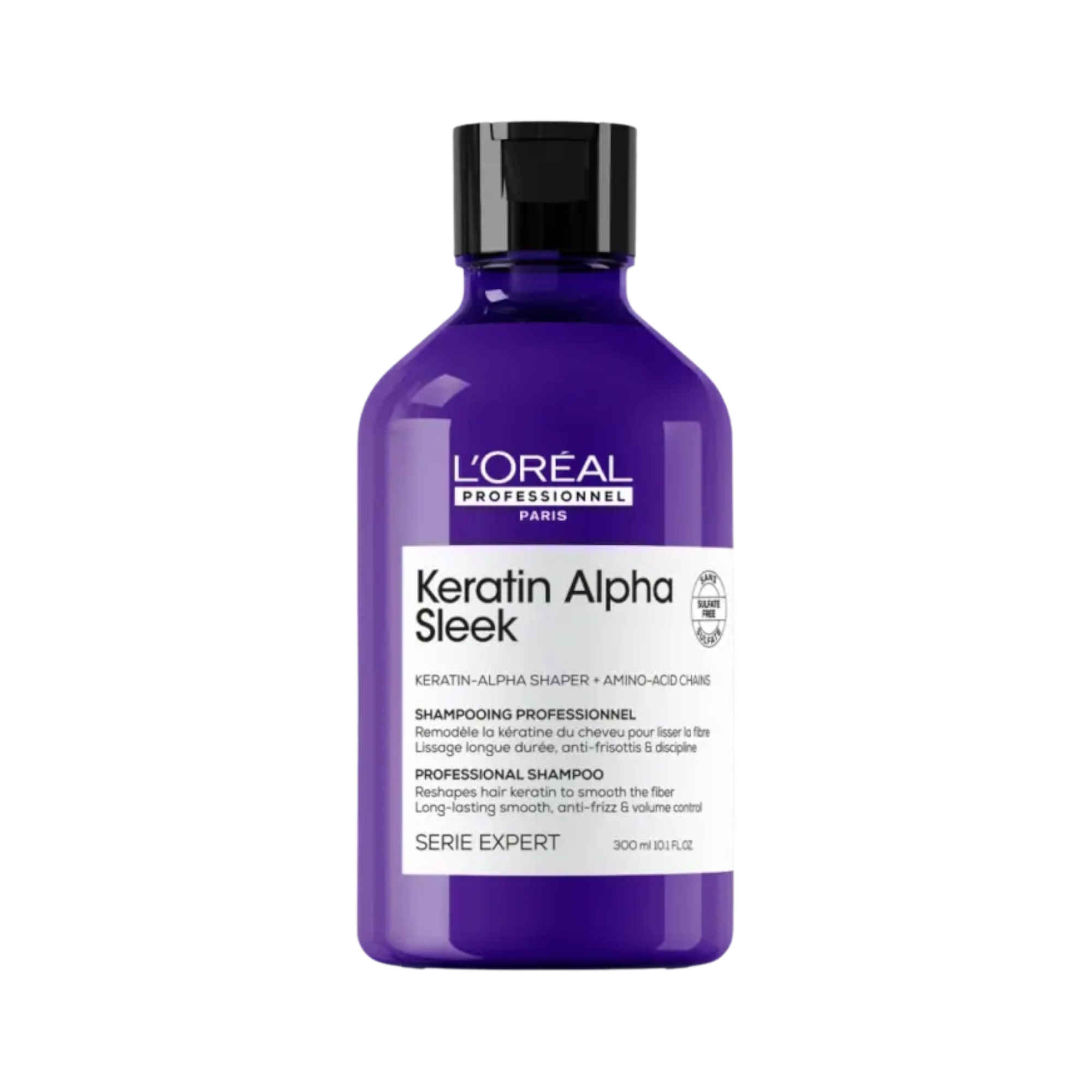 L'OREAL PROFESSIONNEL KERATIN ALPHA SLEEK Shampoo lisciante per capelli ribelli 300 ml
